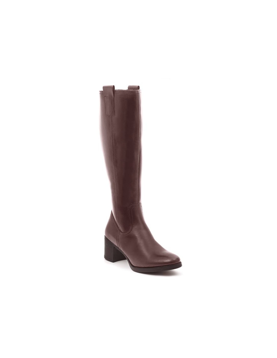 Ortiz & Reed Botas De Mujer De Piel Difuminado Color Cuero W-NAPOLI-CUERO