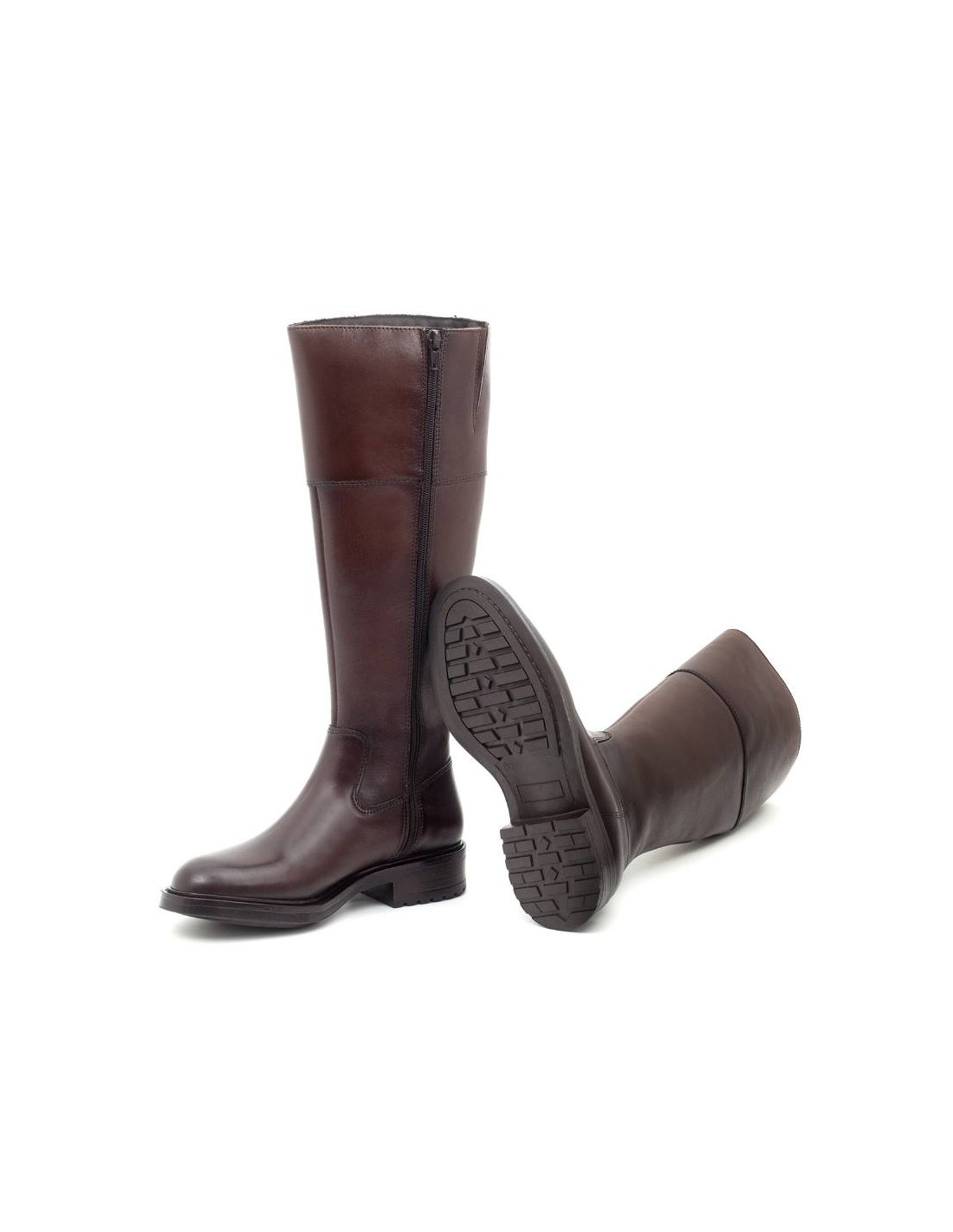 Ortiz & Reed Botas De Mujer De Piel Difuminado Color Marrón W-NALUFA-MARRON