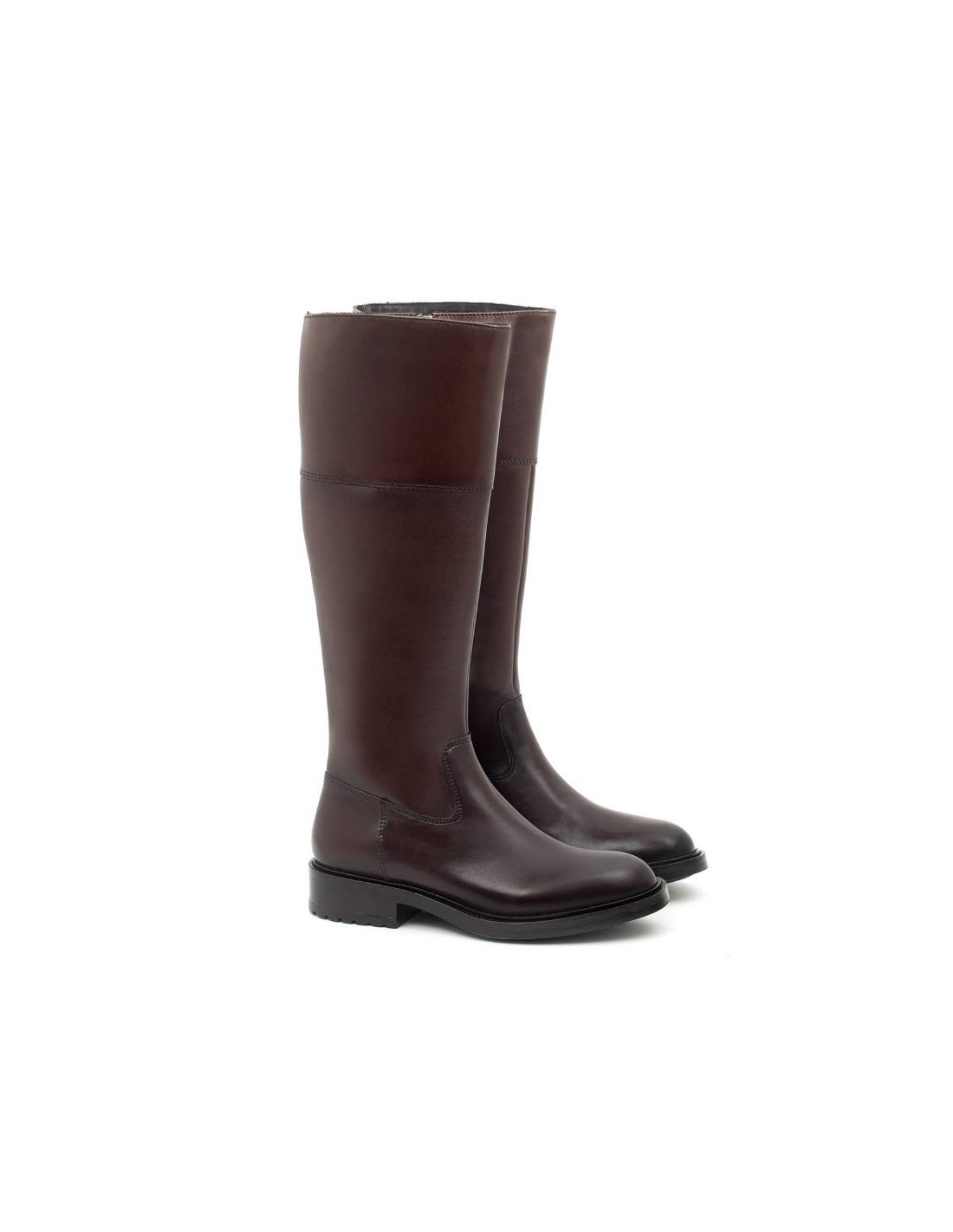 ortiz & reed Botas de mujer de piel difuminado color marrón W-NALUFA-MARRON