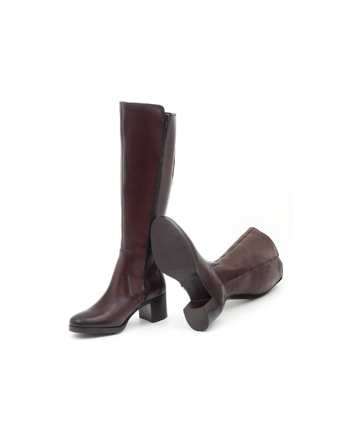 Ortiz & Reed Botas De Mujer De Piel Difuminado Color Marrón W-NAPIRU-MARRON
