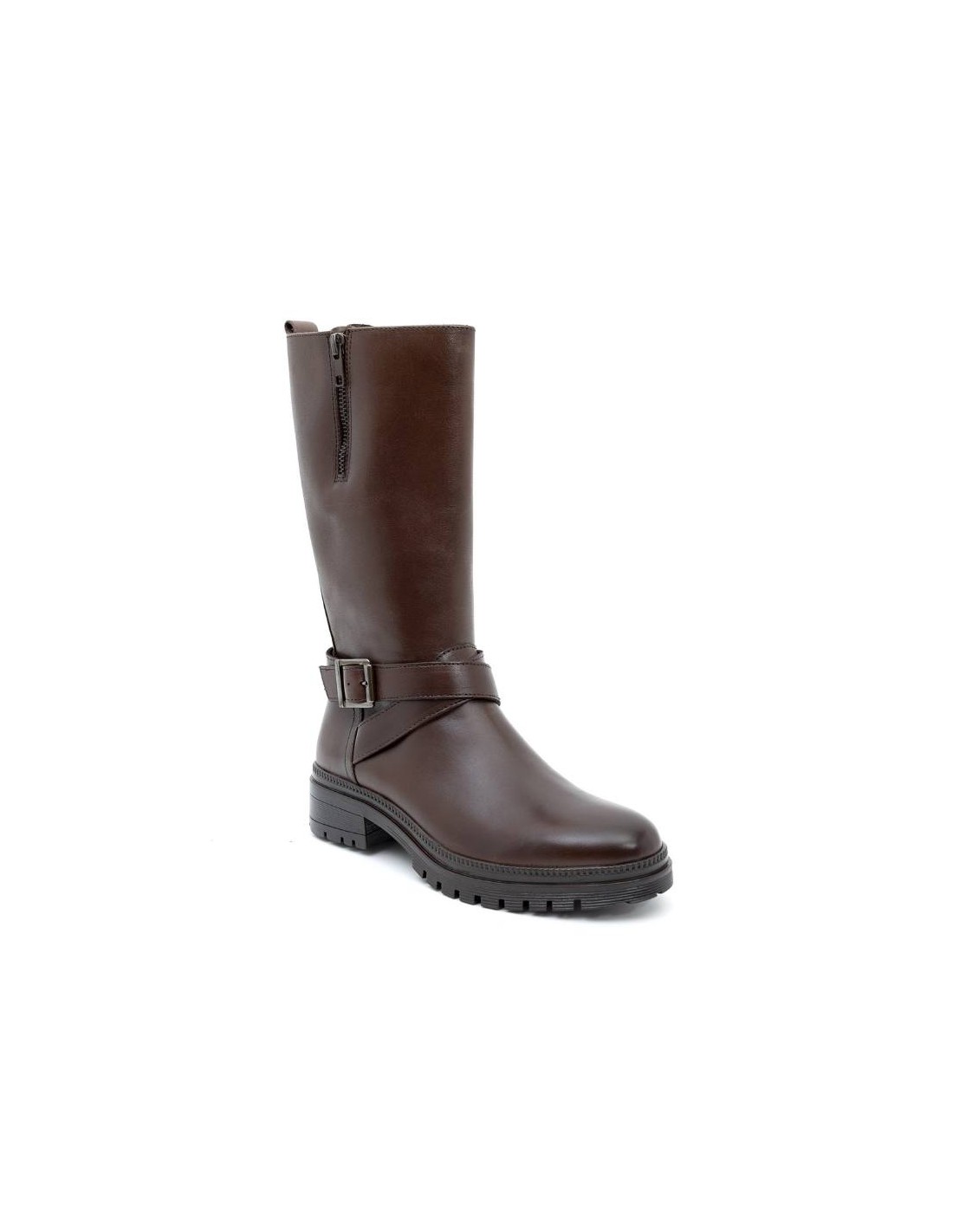 ortiz & reed Botas de mujer de piel difuminado color marrón W-NADIKO-MARRON