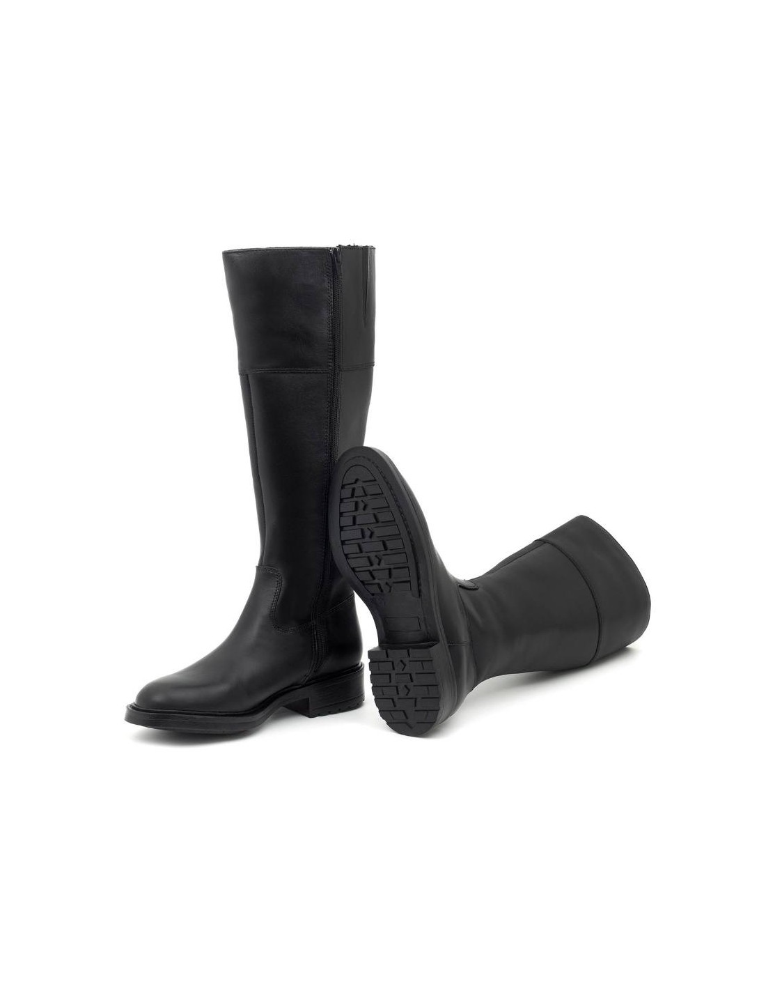 Ortiz & Reed Botas De Mujer De Piel Difuminado Color Negro W-NALUFA-NEGRO