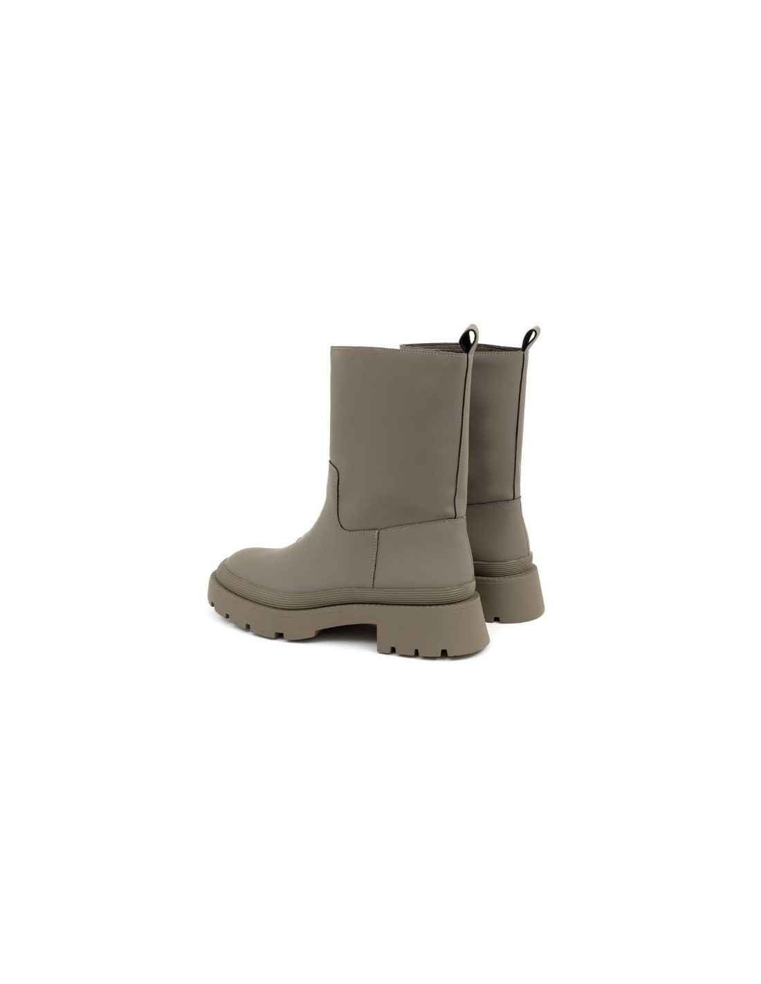 Ortiz & Reed Botas De Mujer Liso Con Cremallera Color Verde W-OLIVOR-KAKI