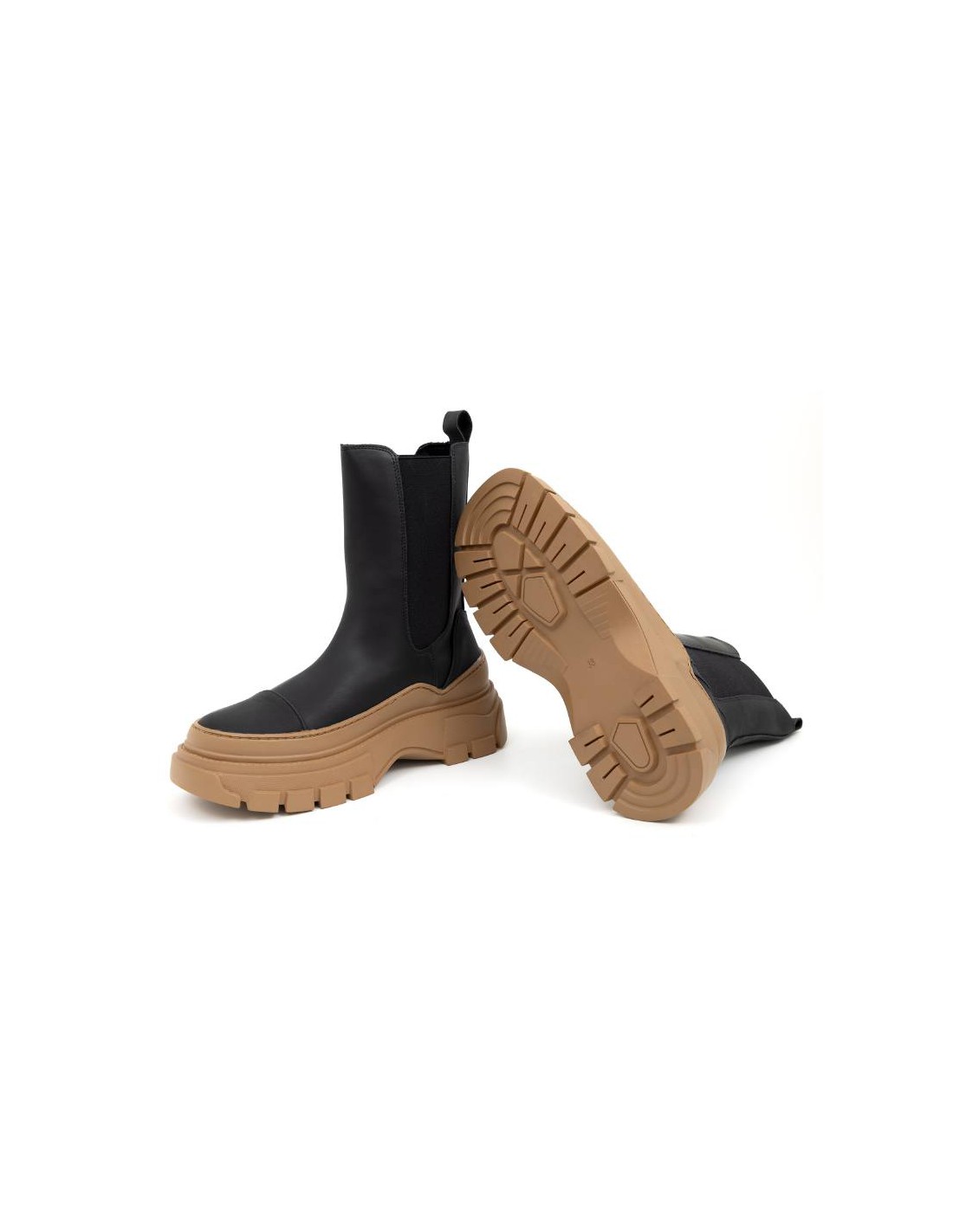 Ortiz & Reed Botas De Mujer Liso Liso Color Negro W-OLUCHOR-NEGRO-CUERO