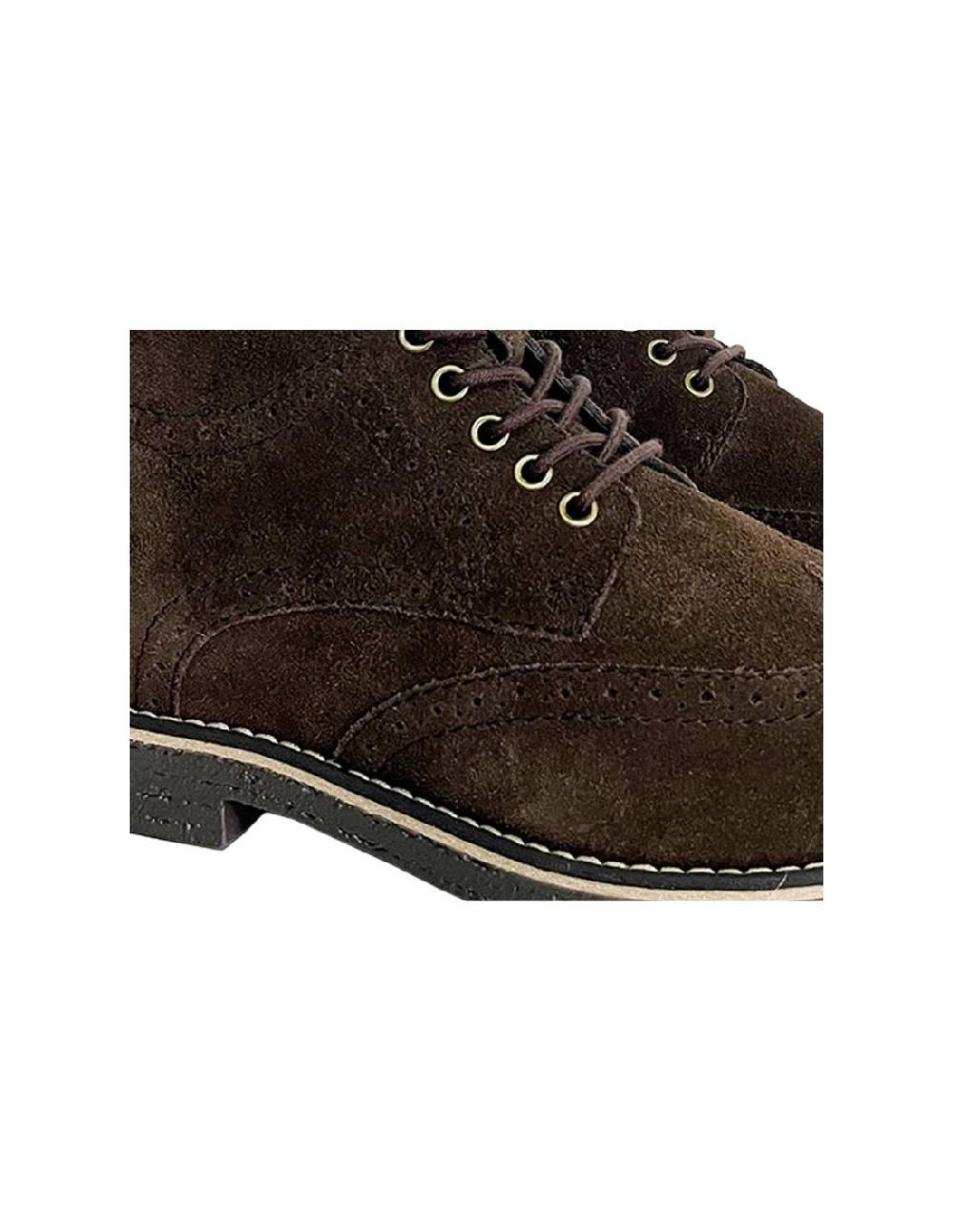 Ortiz & Reed Botín De Ante Semi-brogado Color Marrón SEGOBA-BROWN