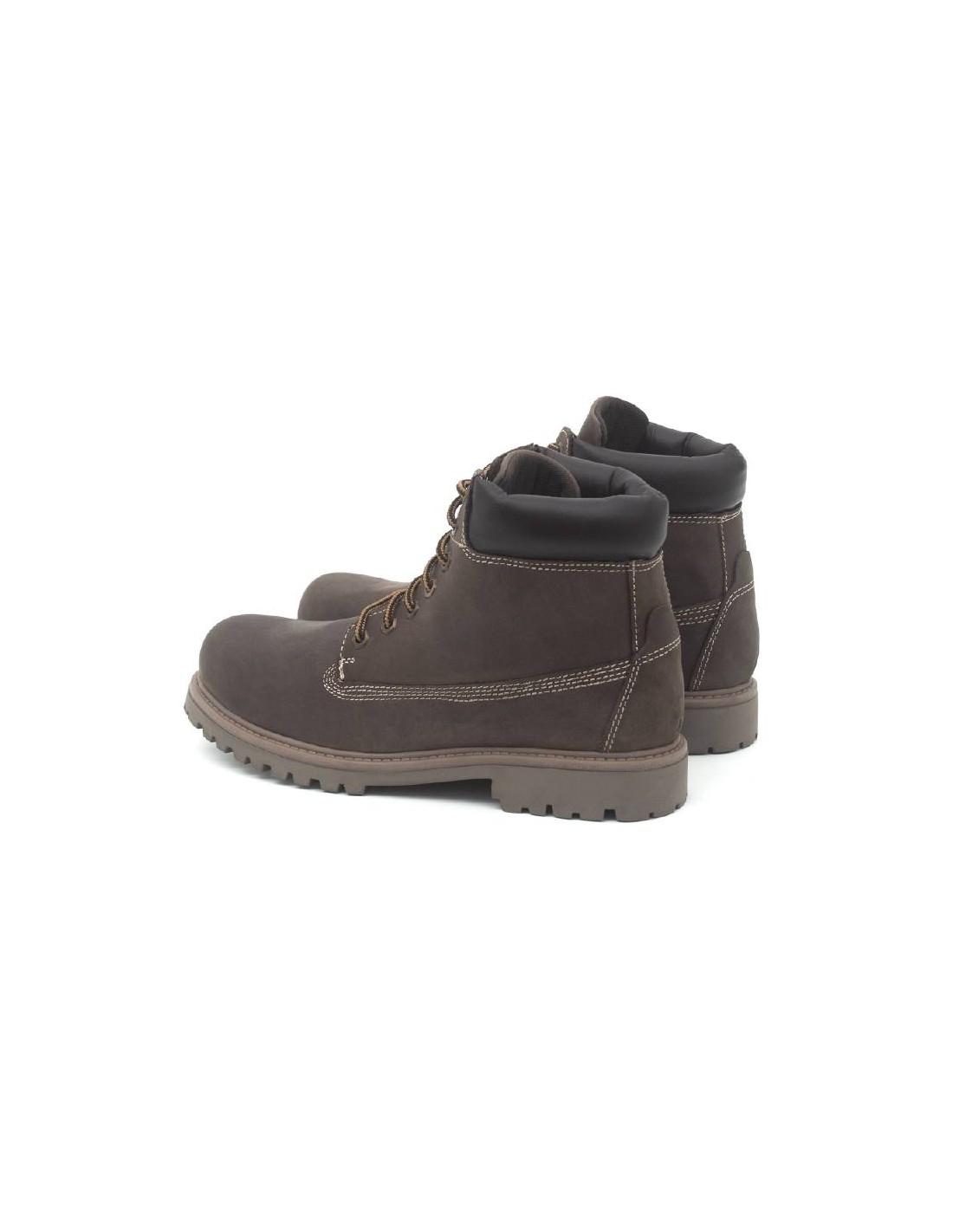 Ortiz & Reed Botín De Nobuck Liso Color Marrón NEBOR-CHOCOLATE