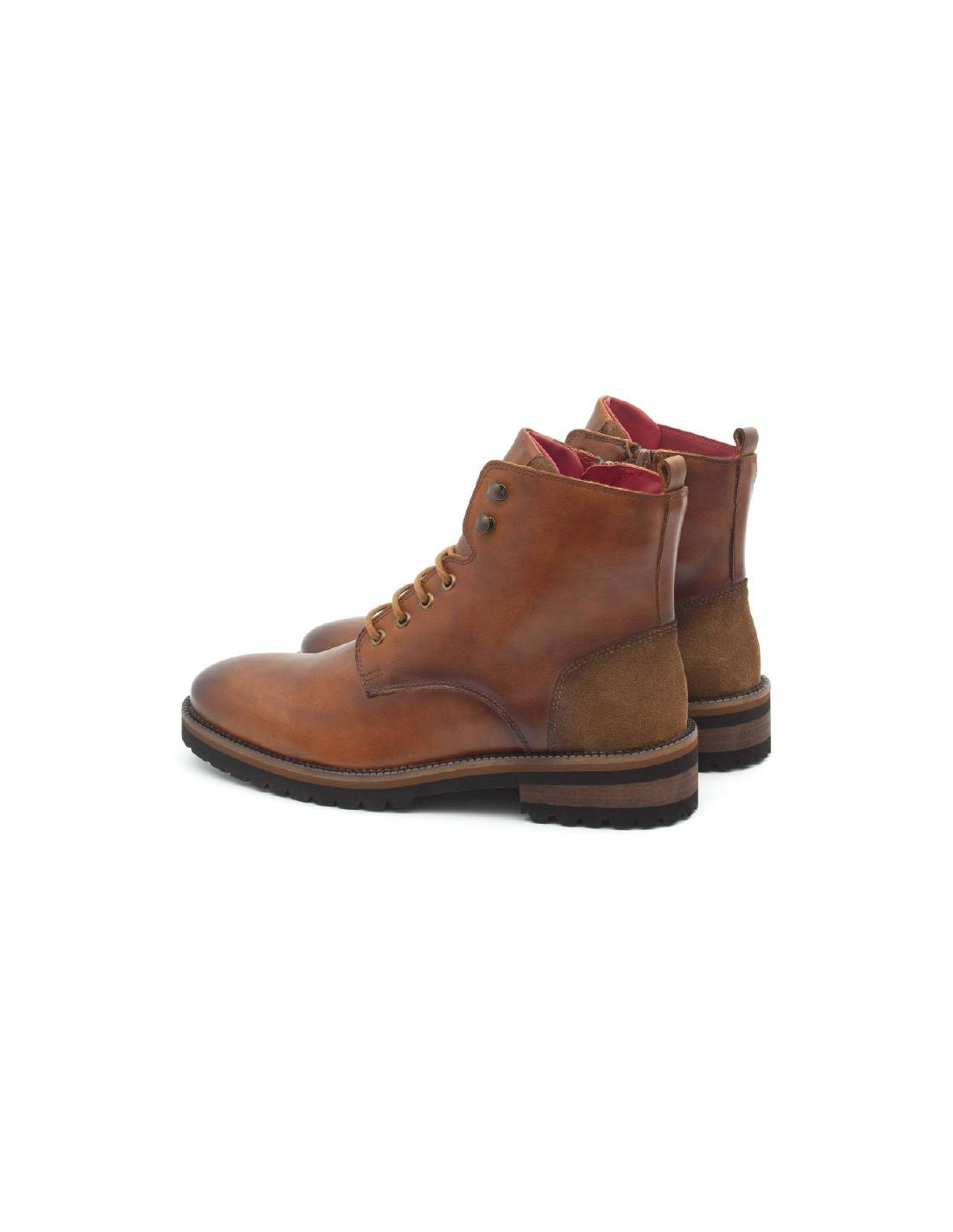 Ortiz & Reed Botín De Piel Acabado A Mano Color Cuero CRUPASOL-CUERO