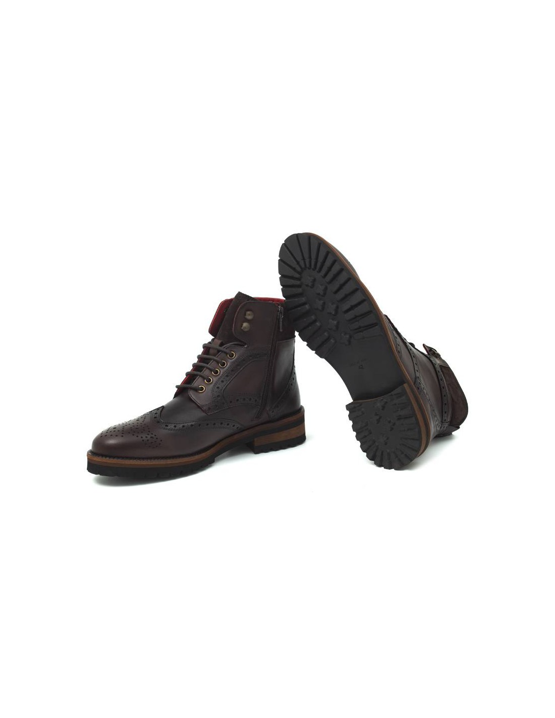 Ortiz & Reed Botín De Piel Acabado A Mano Color Marrón CRALPESOL-TESTA