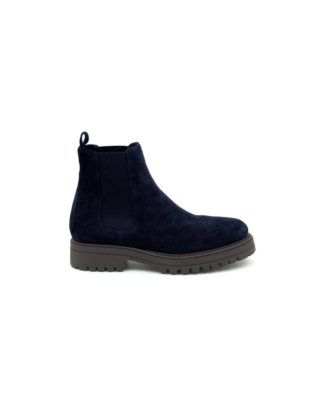 Ortiz & Reed Botínes Chelsea De Ante Con Elástico Lateral Color Azul SALMOR-MARINO