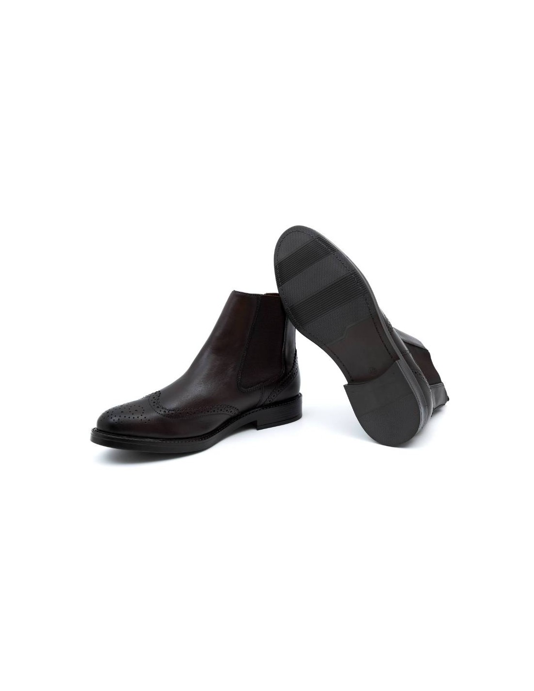 Ortiz & Reed Botínes Chelsea De Piel Acabado A Mano Color Marrón POTAFOR-CUERO