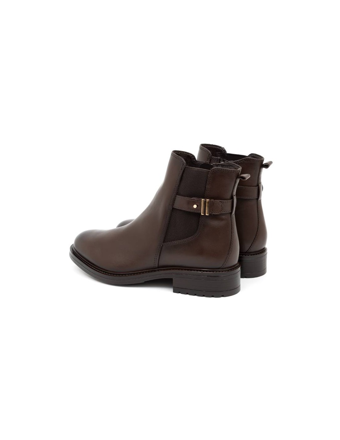 Ortiz & Reed Botines De Mujer De Piel Acabado A Mano Color Marrón W-NIBUSOR-MARRON