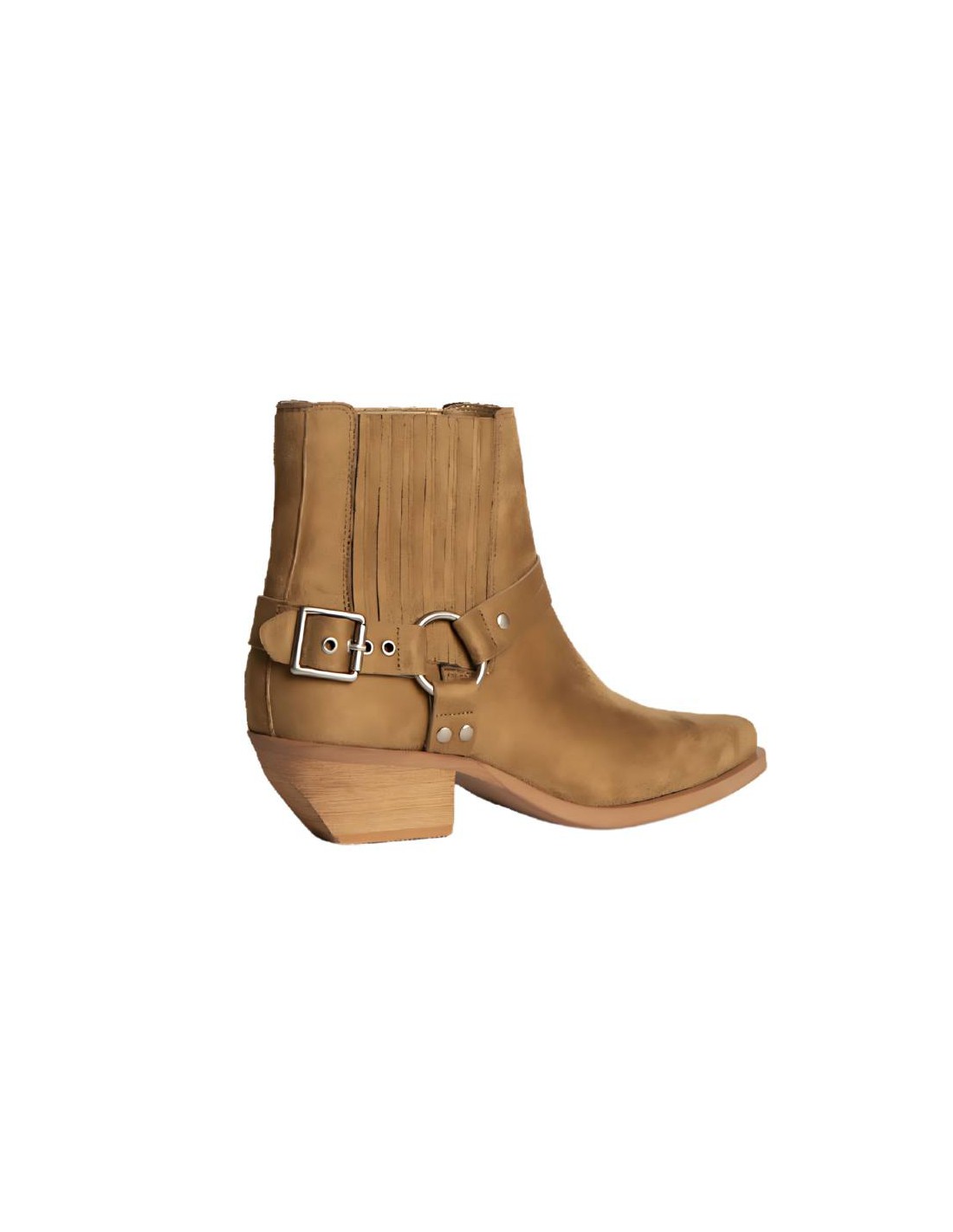 Ortiz & Reed Botines De Mujer De Terciopelo Con Aplique Metálico Color Beige W-CHATOR-BEIGE