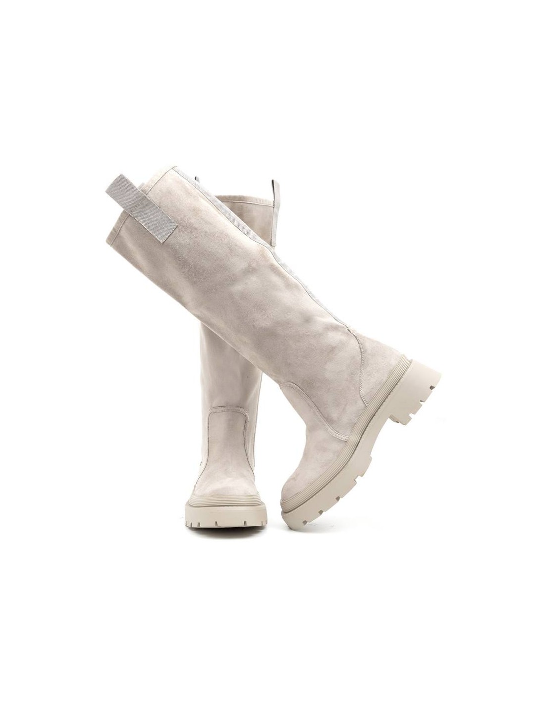 ortiz & reed Botines de mujer liso liso color beige W-ORENOR-BEIGE