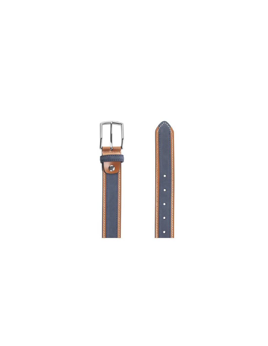 Ortiz & Reed Cinturón De Ante Construcción Alomada Color Azul B-SUSEX-NAVY