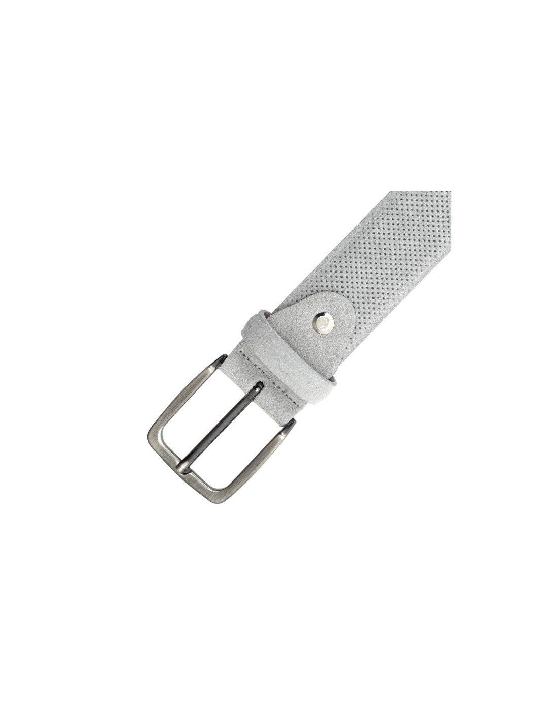 Ortiz & Reed Cinturón De Ante Liso Color Gris B-SEMOR-GRIS