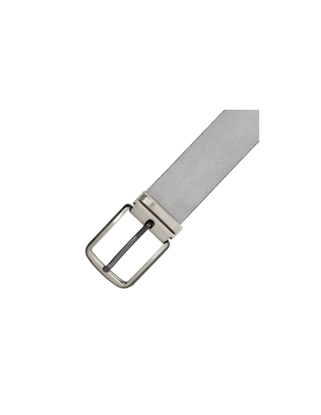 Ortiz & Reed Cinturón De Ante Liso Color Gris B-STRUFOR-GRIS