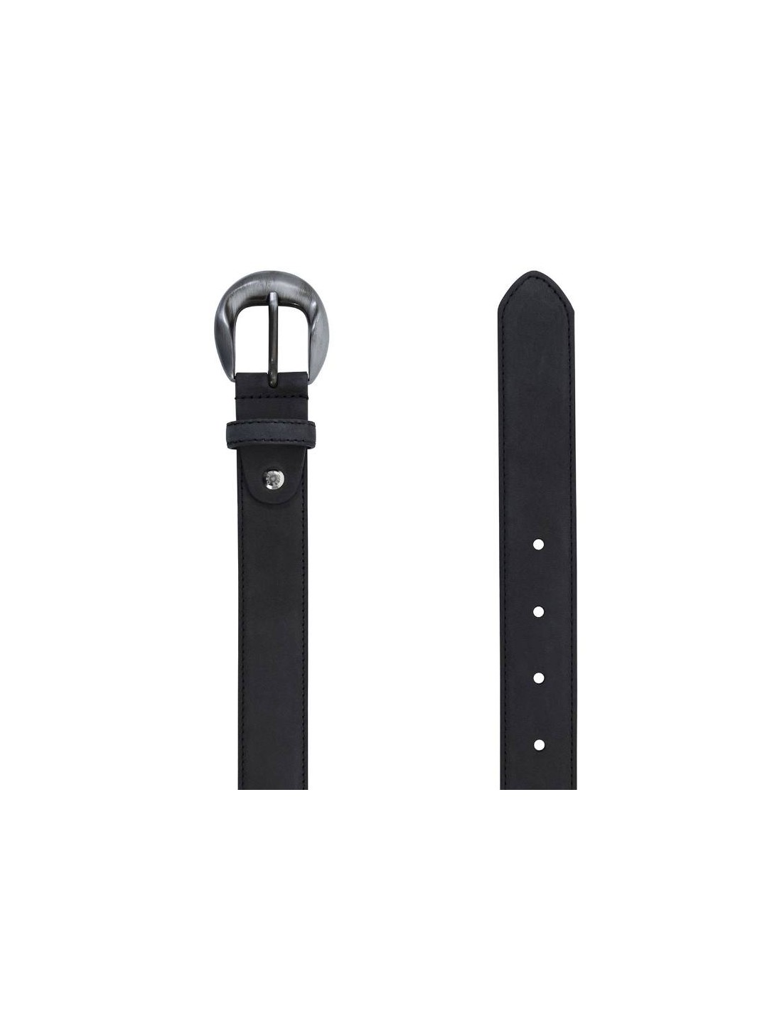 Ortiz & Reed Cinturón De Mujer De Ante Acabado Plano Color Gris WB-NOBELLA-ANTRACITE