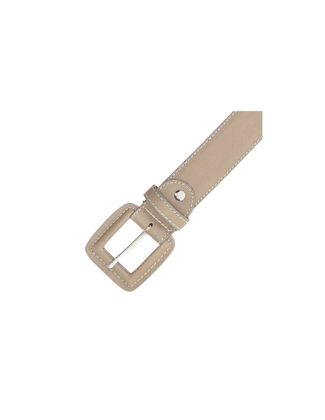 Ortiz & Reed Cinturón De Mujer De Piel Con Hebilla Forrada Color Beige WB-COKEN-TAUPE