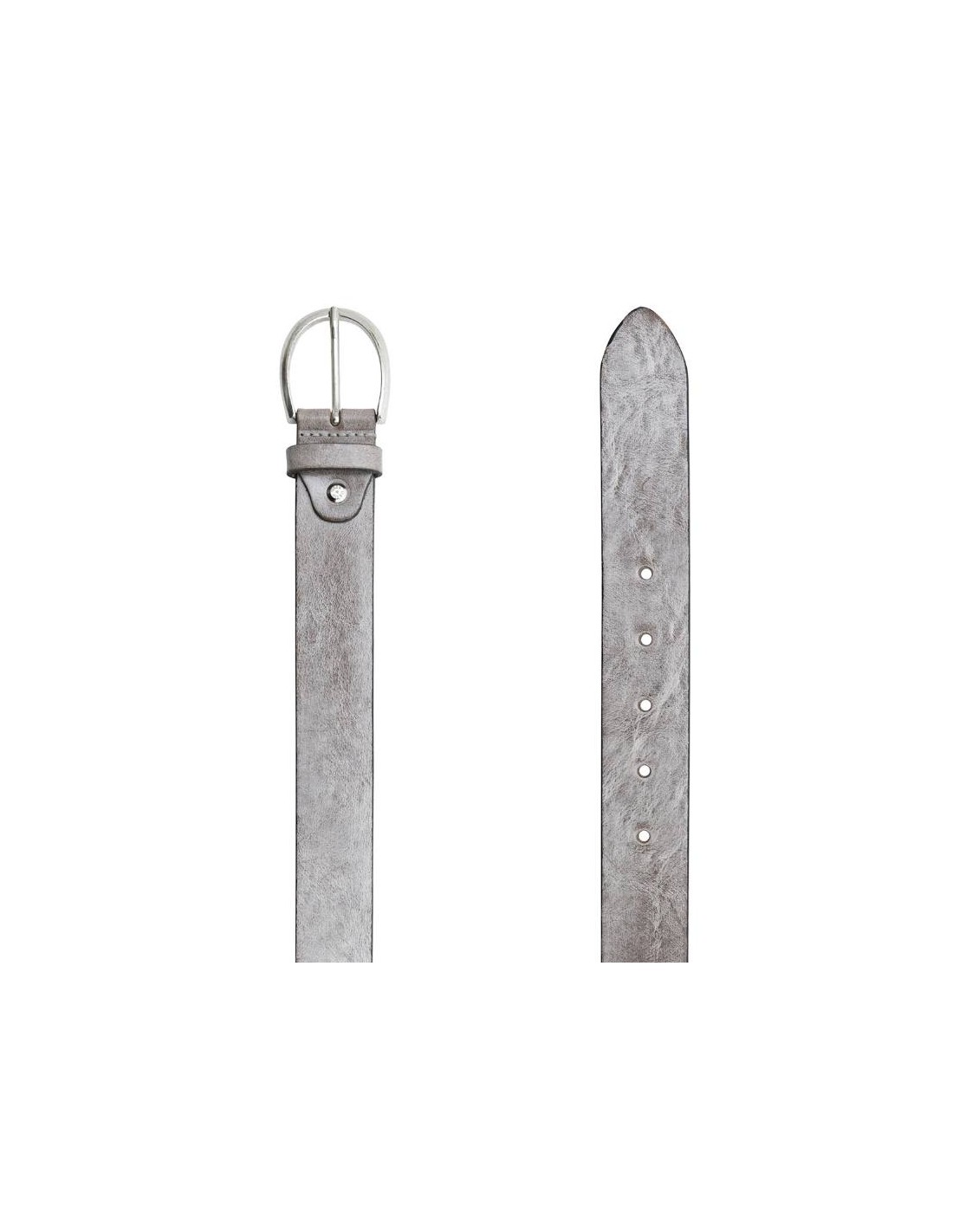 Ortiz & Reed Cinturón De Mujer De Piel Con Pasador De Piel Color Beige WB-GRET-TAUPE