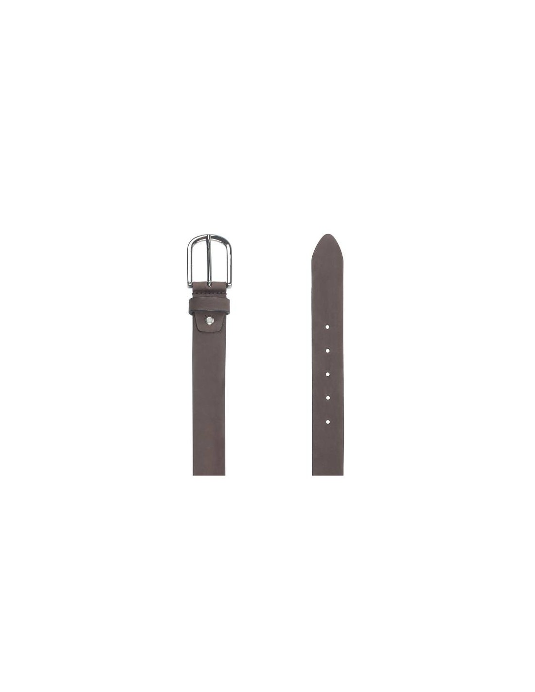 Ortiz & Reed Cinturón De Nobuck Liso Color Marrón B-NORTE-MARRON