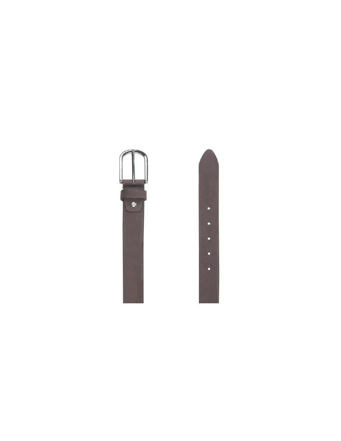 Ortiz & Reed Cinturón De Nobuck Liso Color Marrón B-NORTON-MARRON