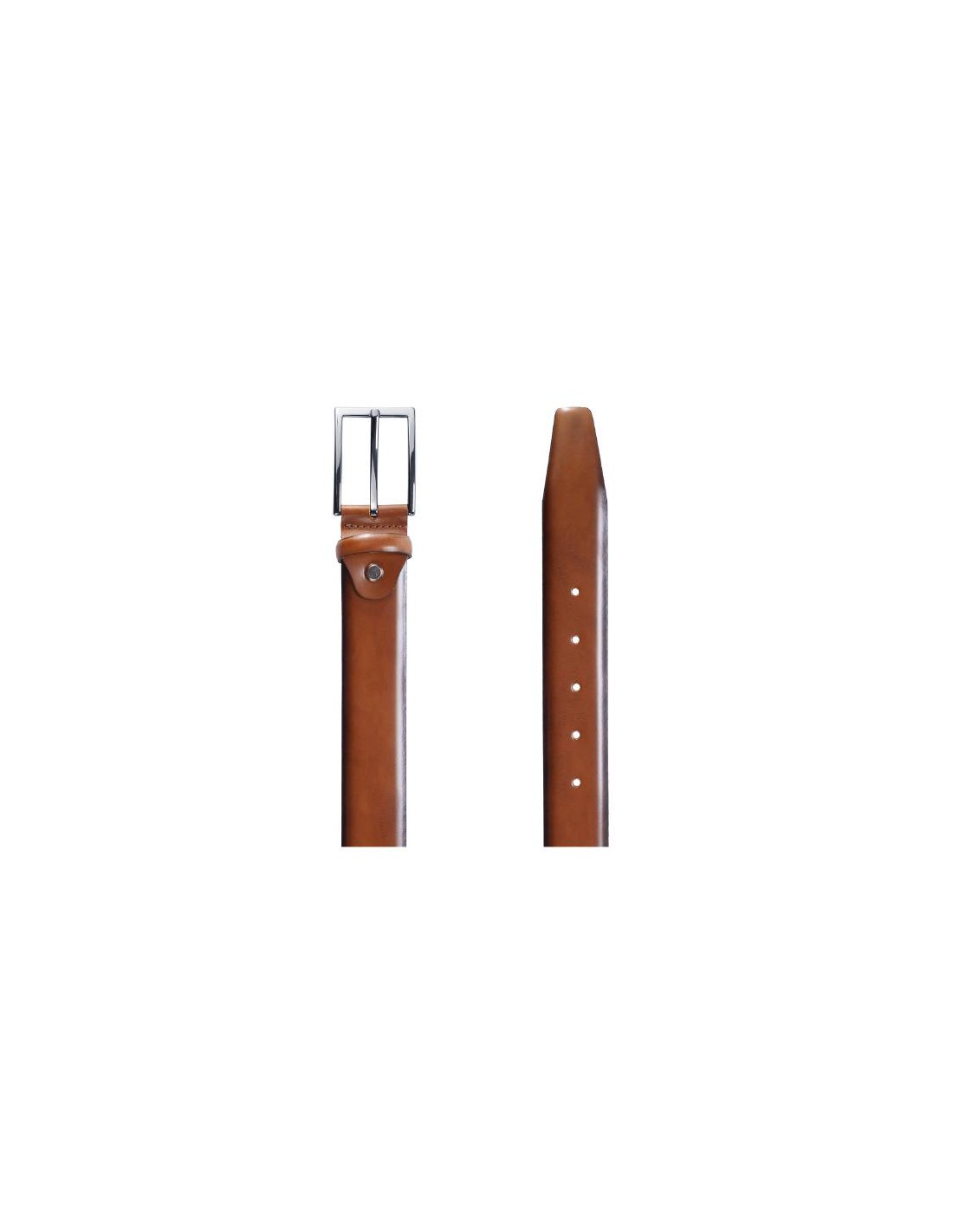 Ortiz & Reed Cinturón De Piel Acabado A Mano Color Cuero B-VOLIR-CUERO