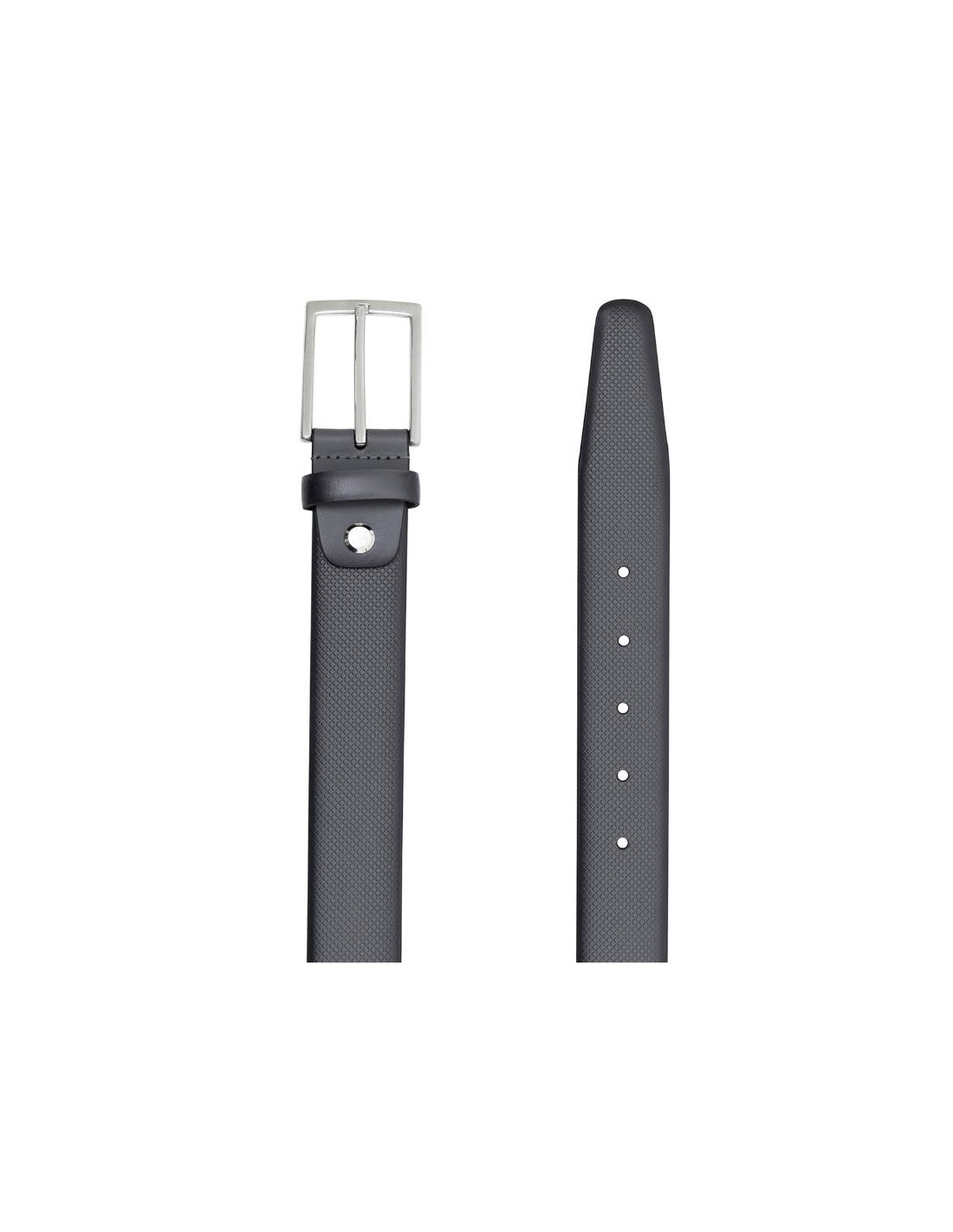 Ortiz & Reed Cinturón De Piel Acabado A Mano Color Gris B-LOME-GREY