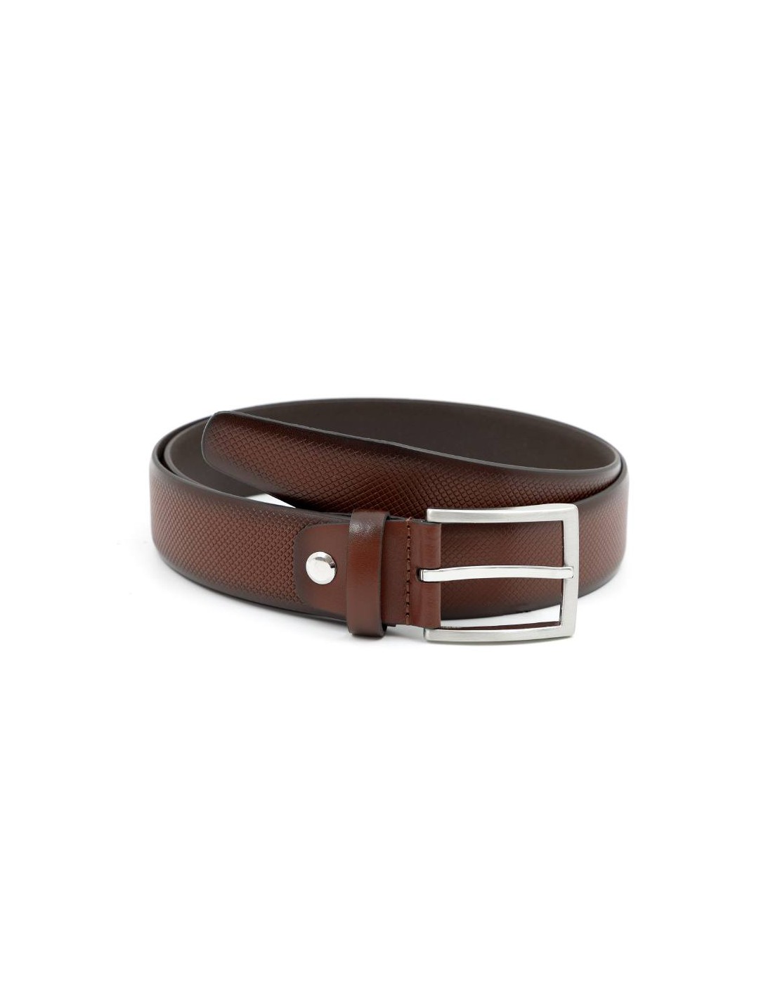 ortiz & reed Cinturón de piel acabado a mano color marrón B-LOME-COGNAC