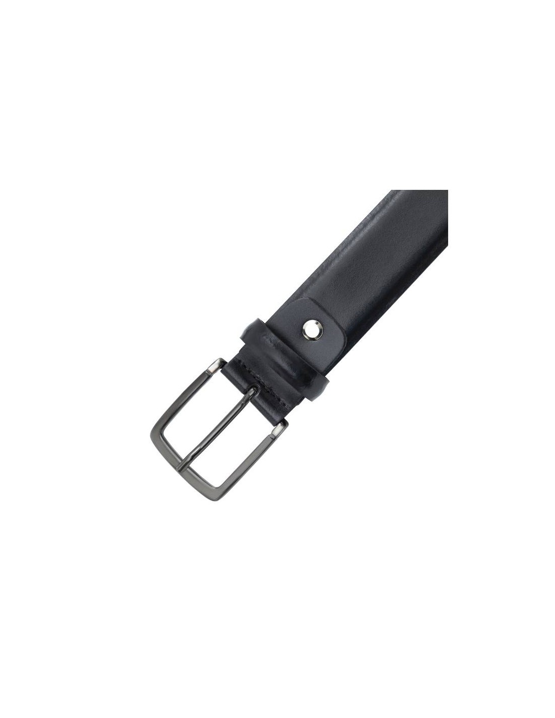 Ortiz & Reed Cinturón De Piel Acabado A Mano Color Negro B-VEVENKO-NEGRO