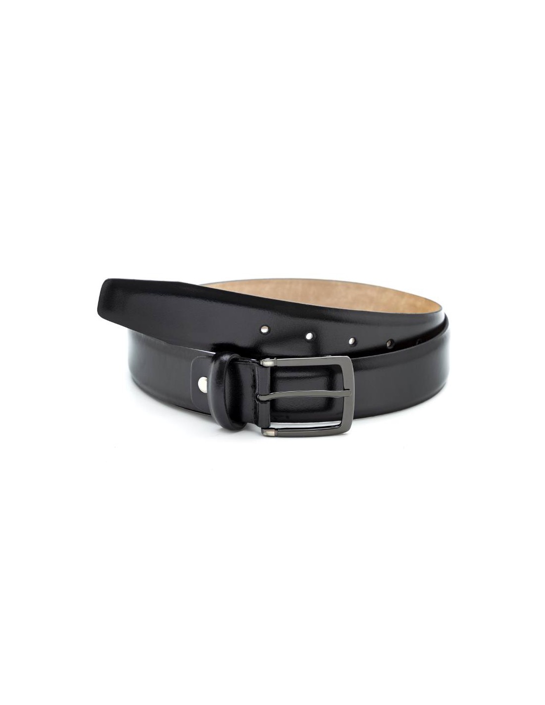 ortiz & reed Cinturón de piel acabado a mano color negro B-VEVENKO-NEGRO