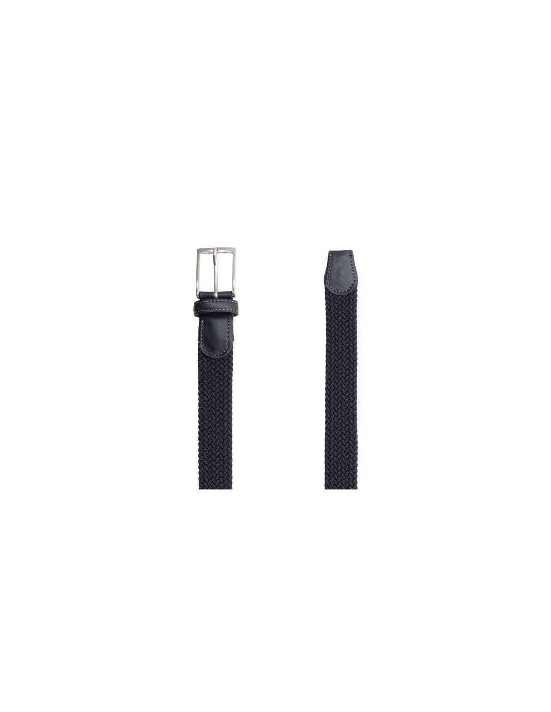 Ortiz & Reed Cinturón Elástico Trenzado Color Azul B-TREHEMEN-NAVY