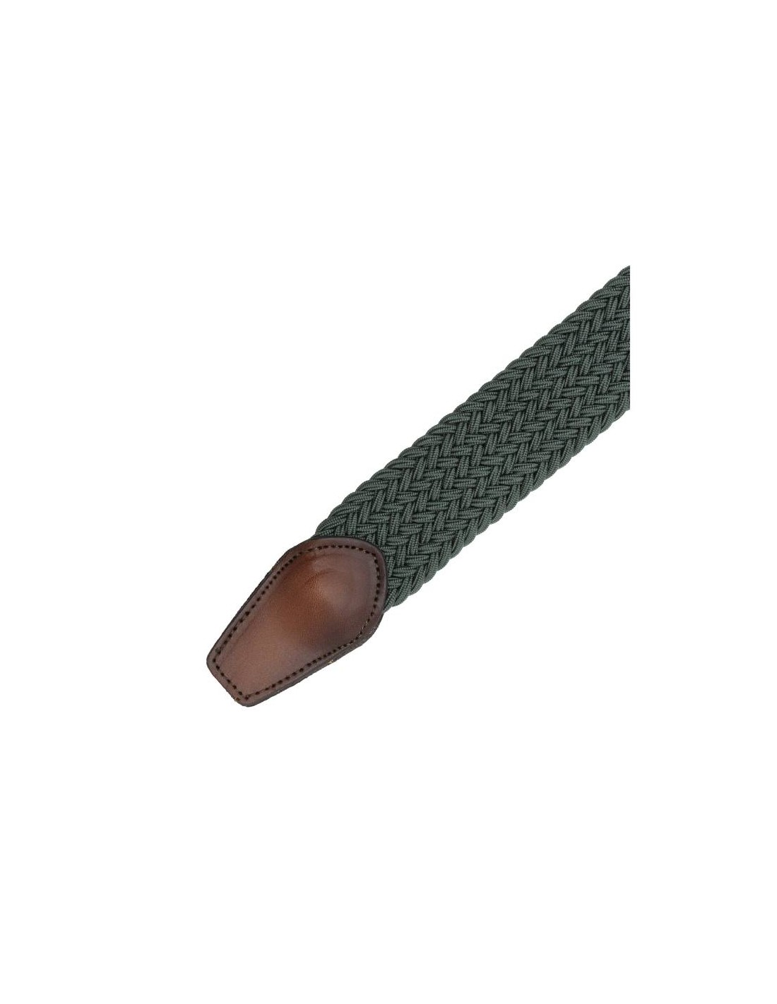 Ortiz & Reed Cinturón Trenzado Acabado A Mano Color Verde B-TRENTMAN-FOREST