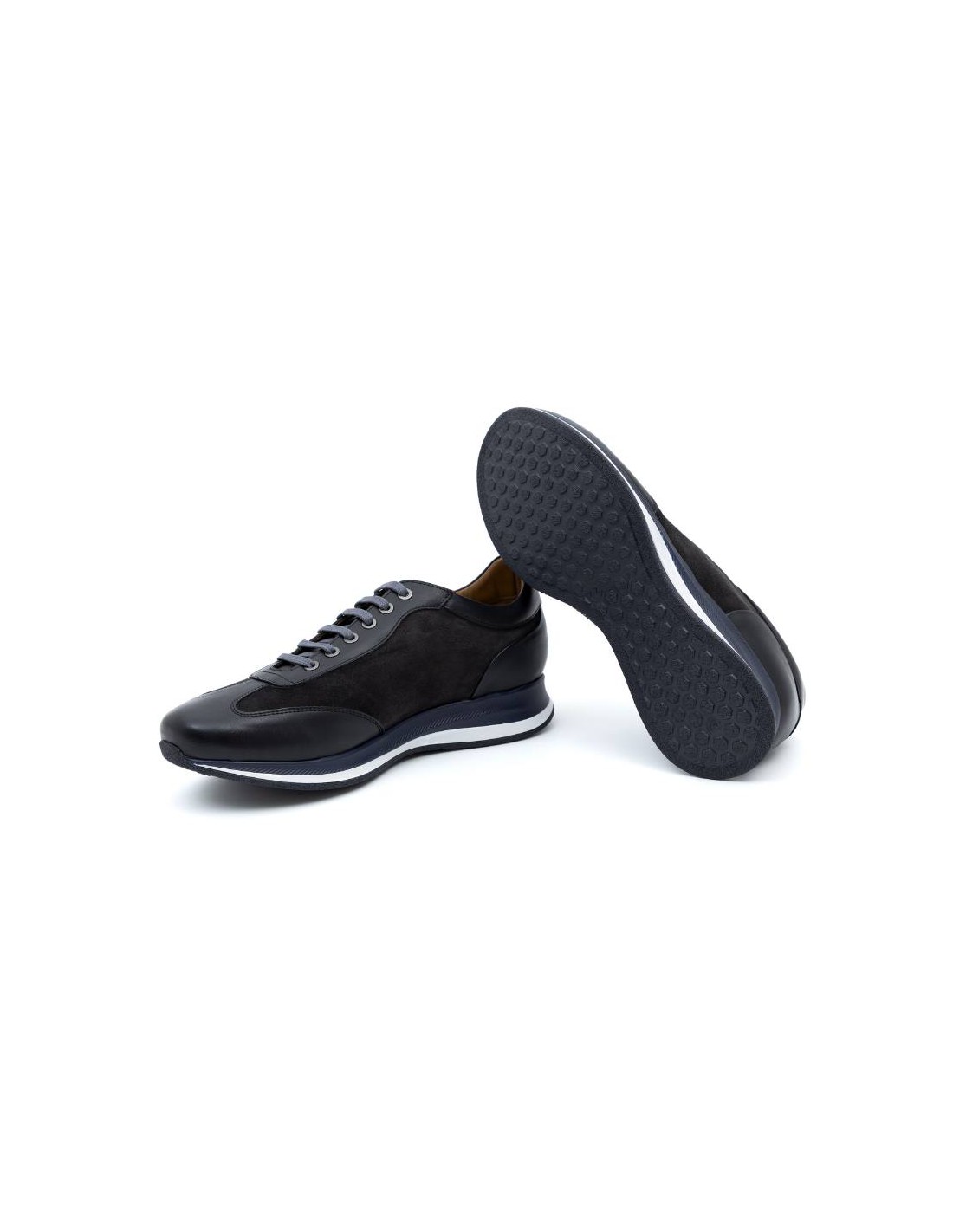 Ortiz & Reed Deportivo De Piel Extralight Color Negro DESOR-NEGRO