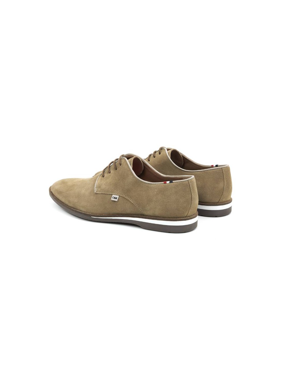 Ortiz & Reed Derby De Ante Con Suela En Contraste Color Beige SAMUKA-TOPO