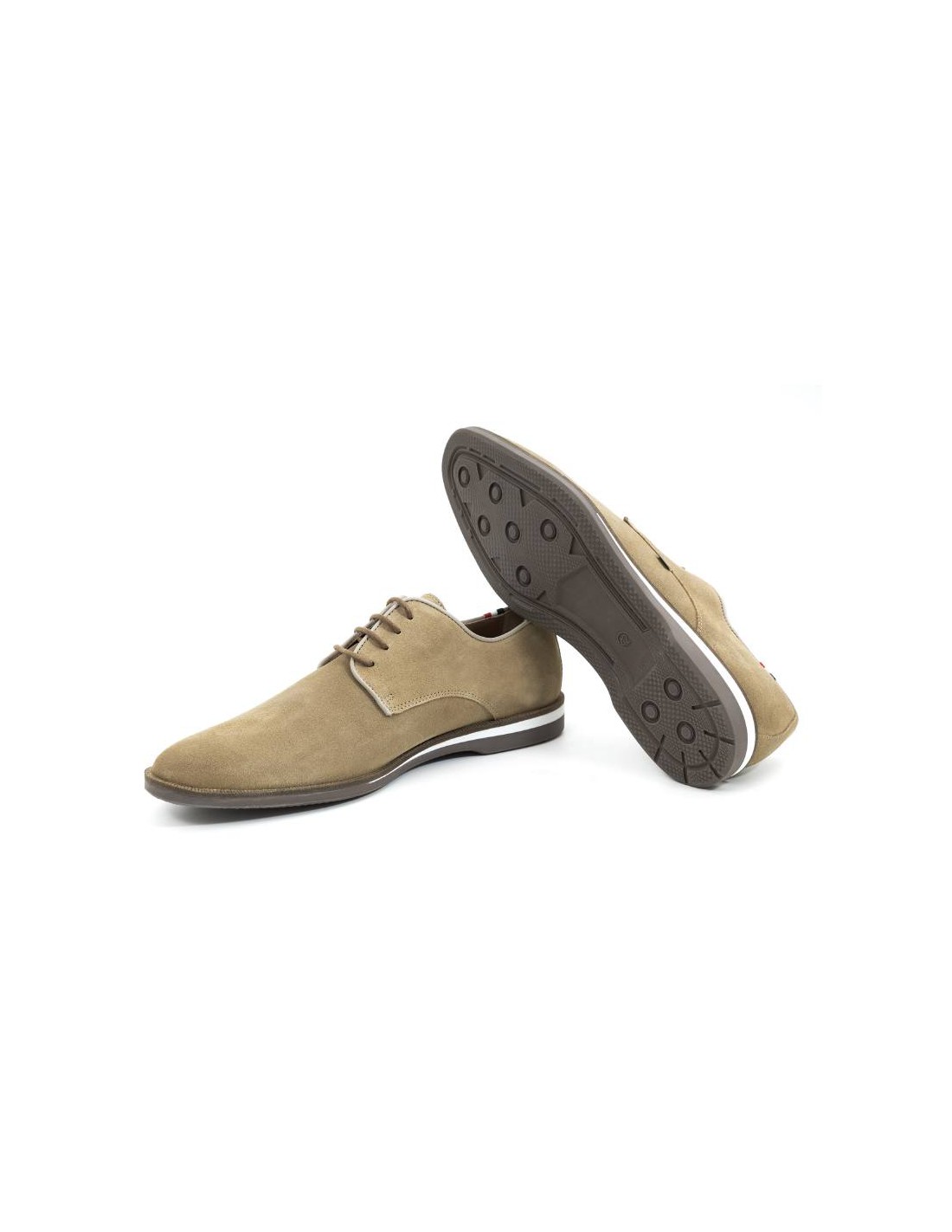 Ortiz & Reed Derby De Ante Con Suela En Contraste Color Beige SAMUKA-TOPO