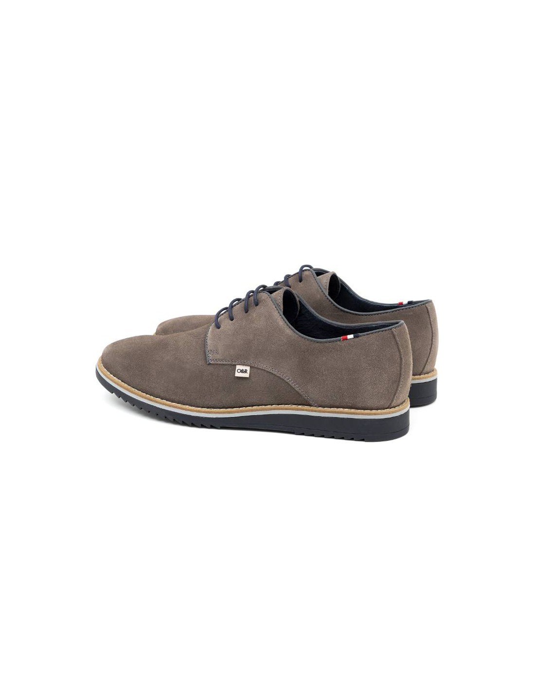 Ortiz & Reed Derby De Ante Liso Color Gris SUTEN-GRIS