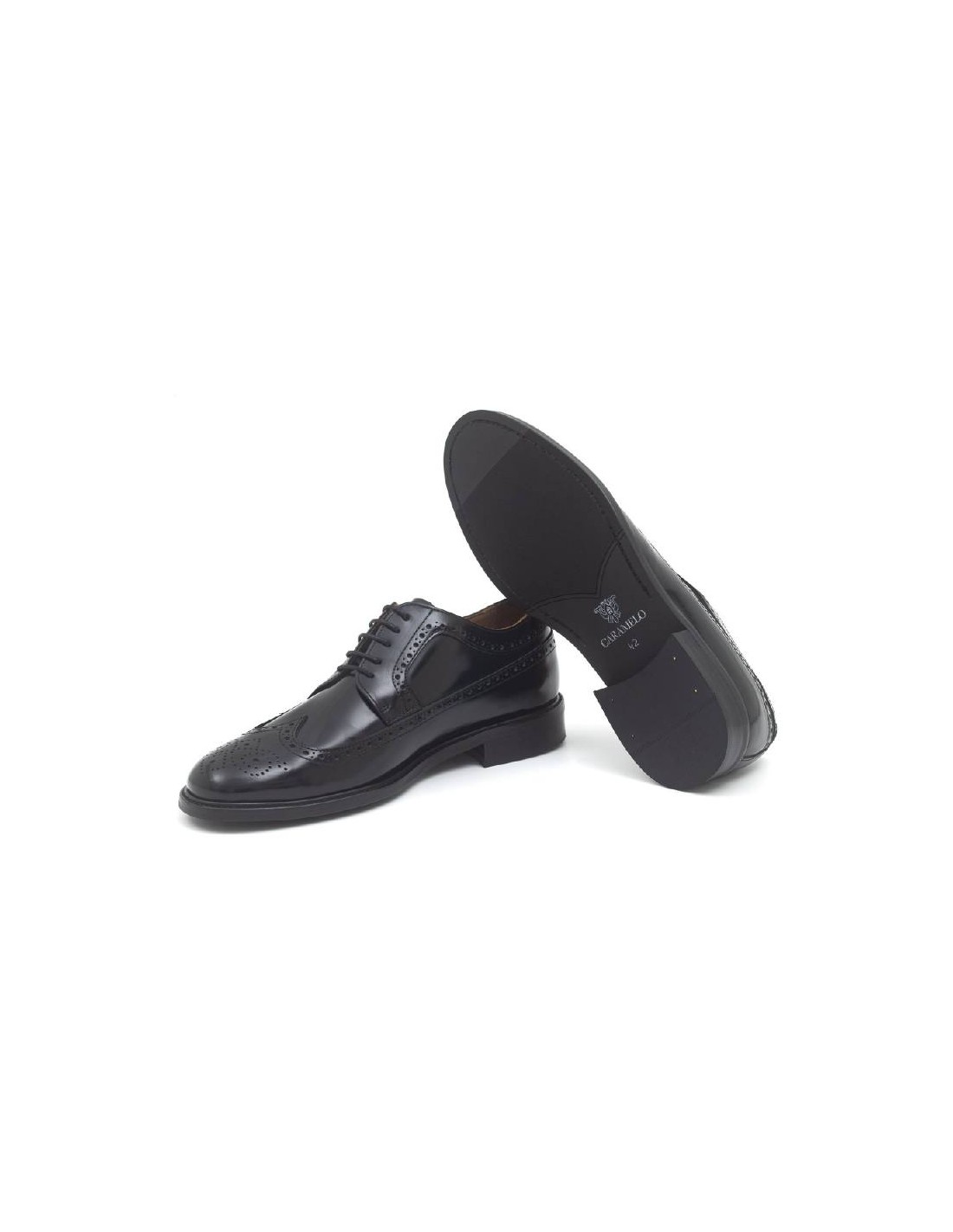 Ortiz & Reed Derby De Piel Brogado Color Negro ALSAMIL-NEGRO