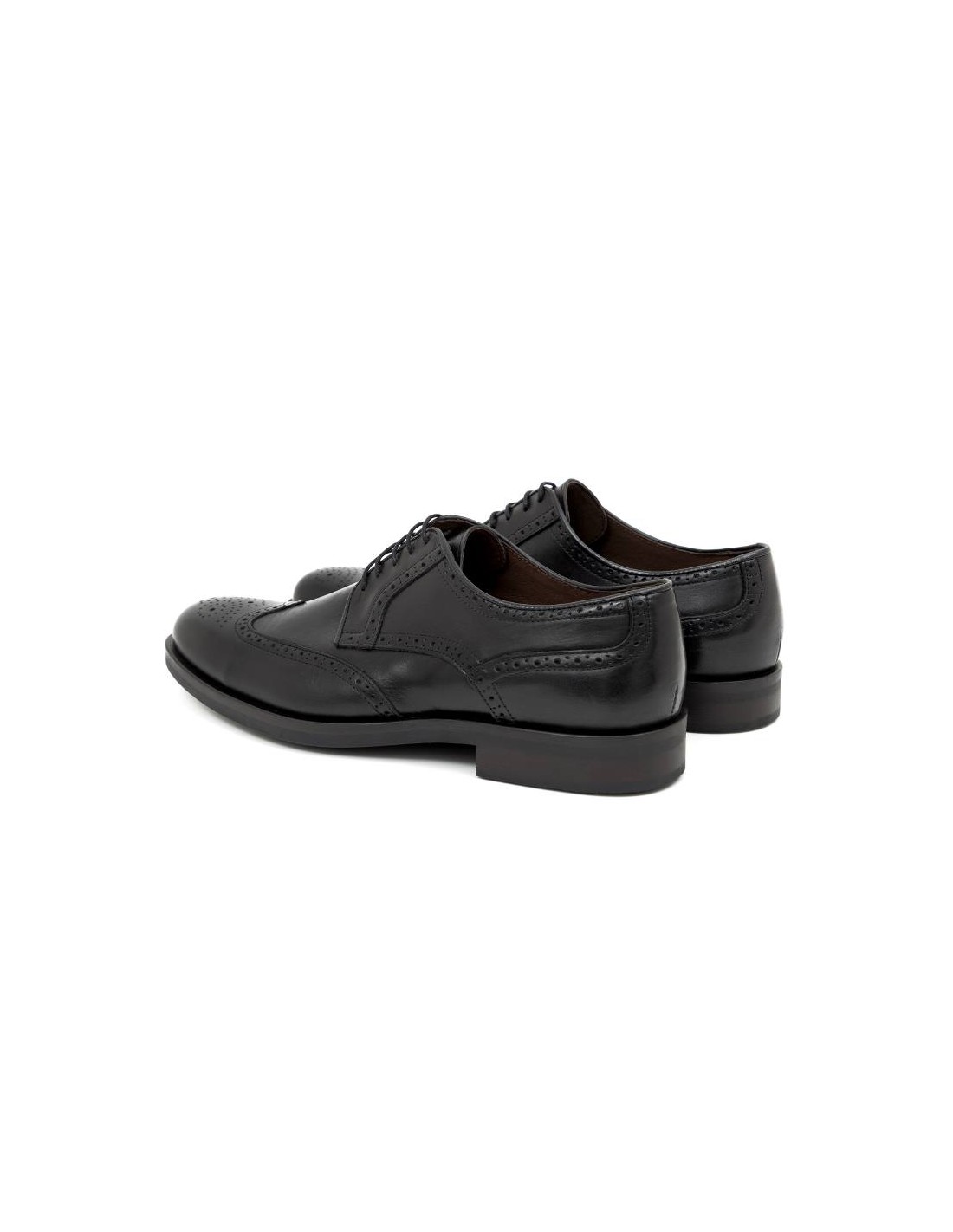 Ortiz & Reed Derby De Piel Brogado Color Negro BLUKOR-NEGRO