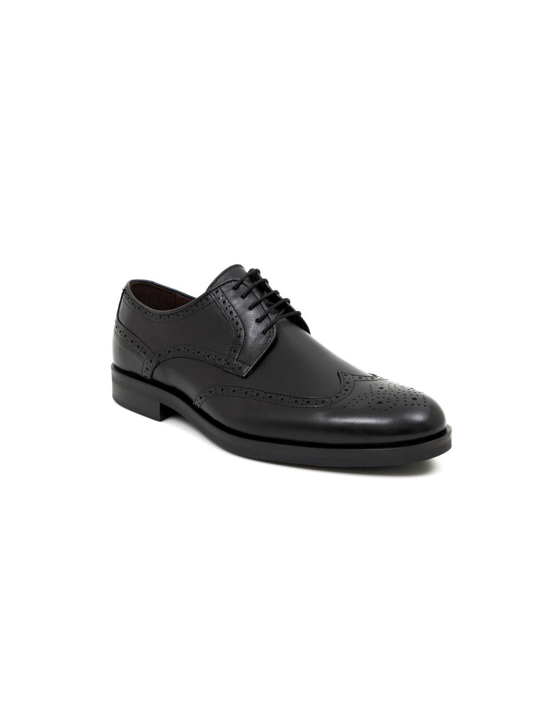 Ortiz & Reed Derby De Piel Brogado Color Negro BLUKOR-NEGRO