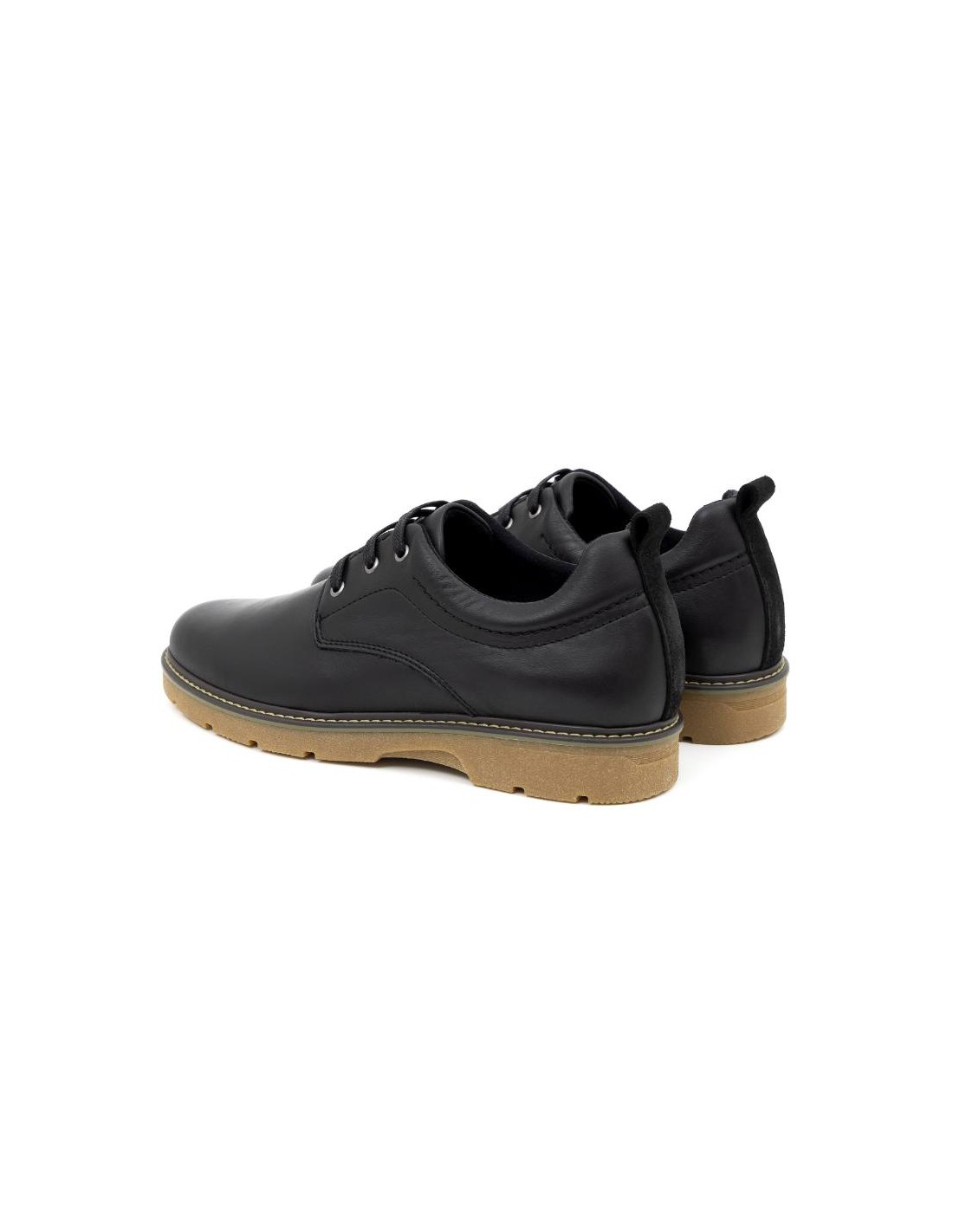 Ortiz & Reed Derby De Piel Con Cordones En Contraste Color Negro NOMERO-NEGRO