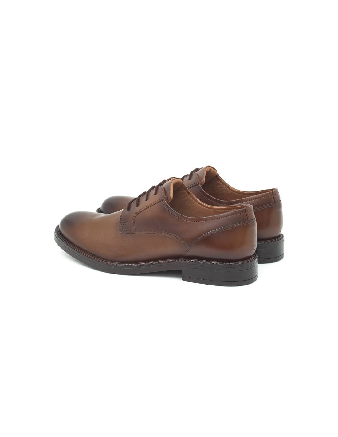 Ortiz & Reed Derby De Piel De Costura Vuelta Color Marrón BOTANKOR-BROWN