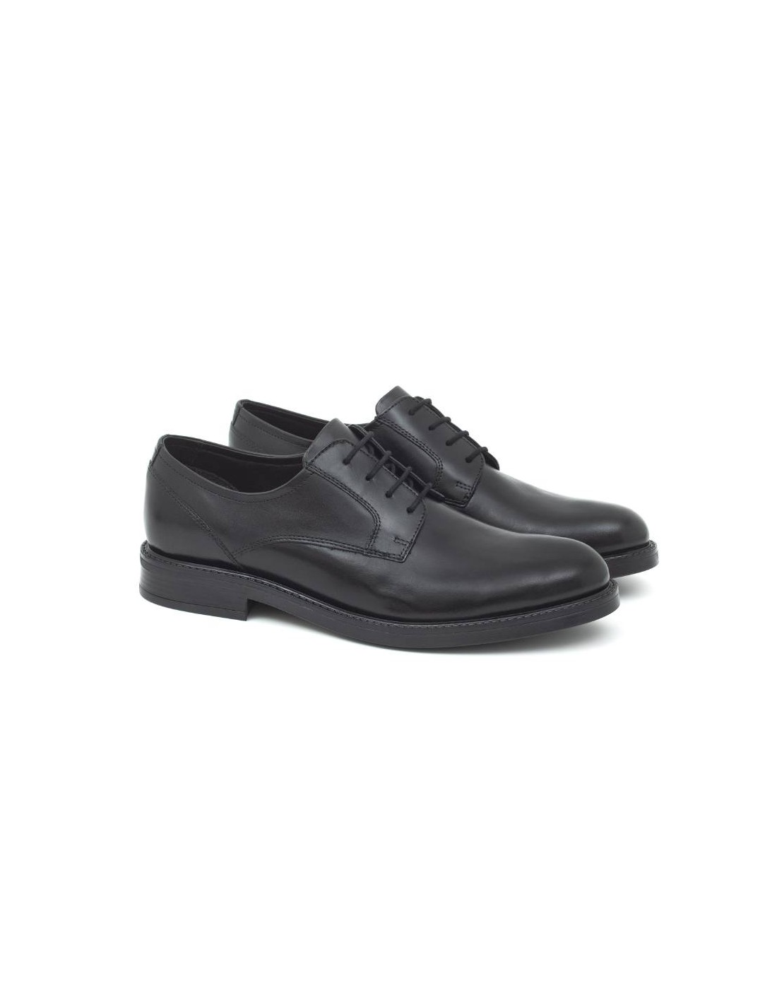 ortiz & reed Derby de piel de costura vuelta color negro BOTANKOR-NEGRO