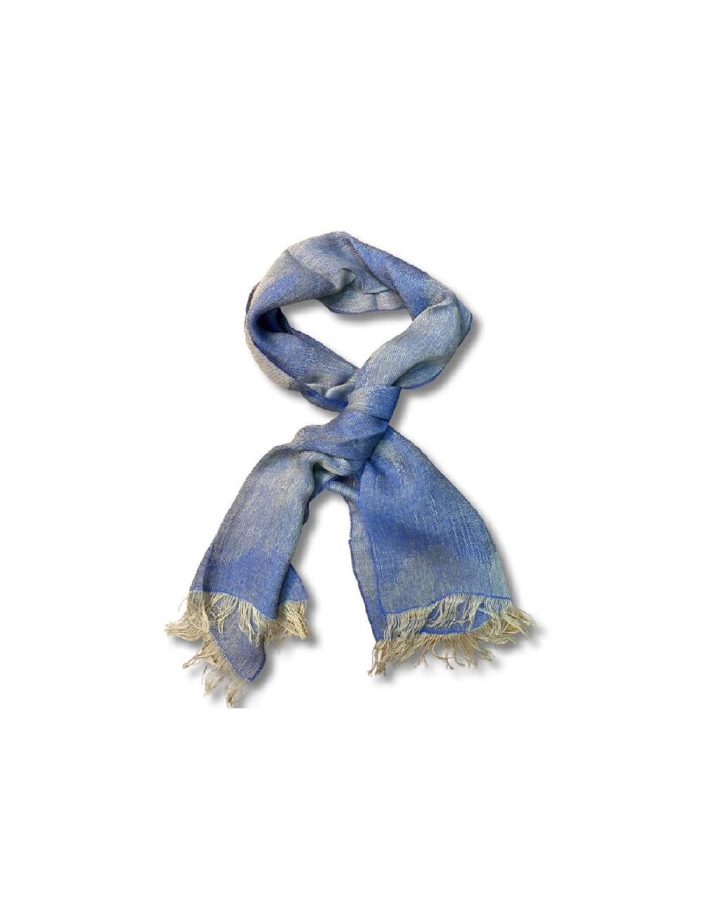 ortiz & reed Foulard liso en degradé color azul NIC-1408-BLUE