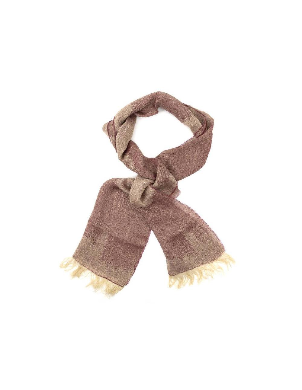Ortiz & Reed Foulard Para Mujer Lisa En Degradé Color Burdeos BUF-1408-BURGUNDY