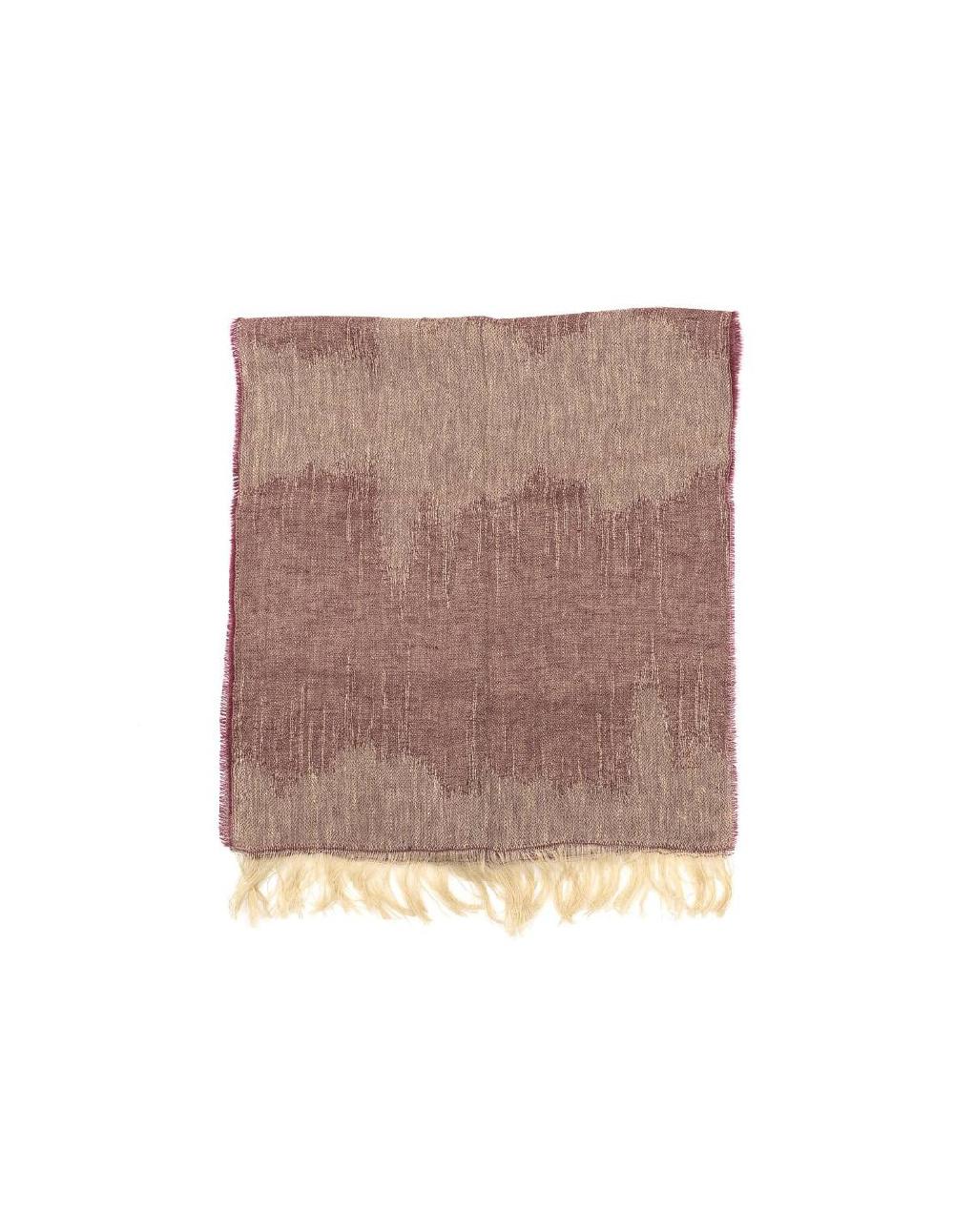 ortiz & reed Foulard para mujer lisa en degradé color burdeos BUF-1408-BURGUNDY