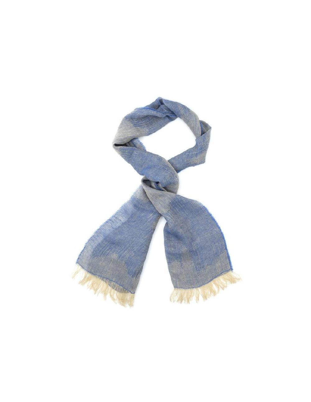 Ortiz & Reed Foulard Para Mujer Liso En Degradé Color Azul BUF-1408-BLUE
