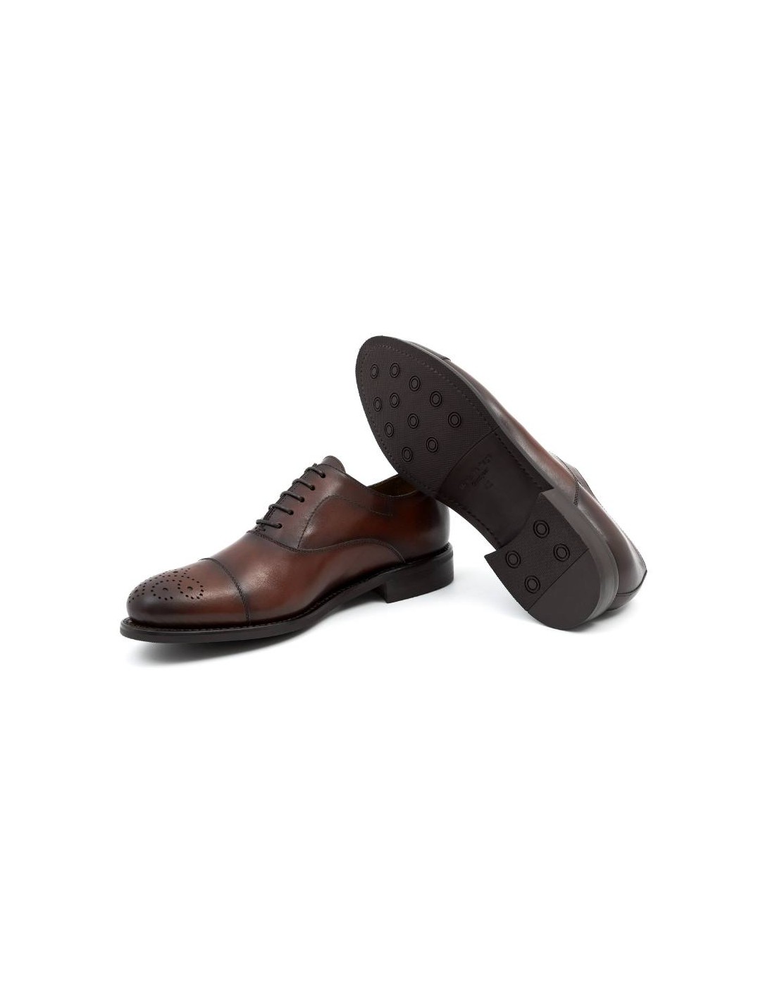 Ortiz & Reed Goodyear Welt De Piel Acabado A Mano Color Cuero GRAFEL-CUERO