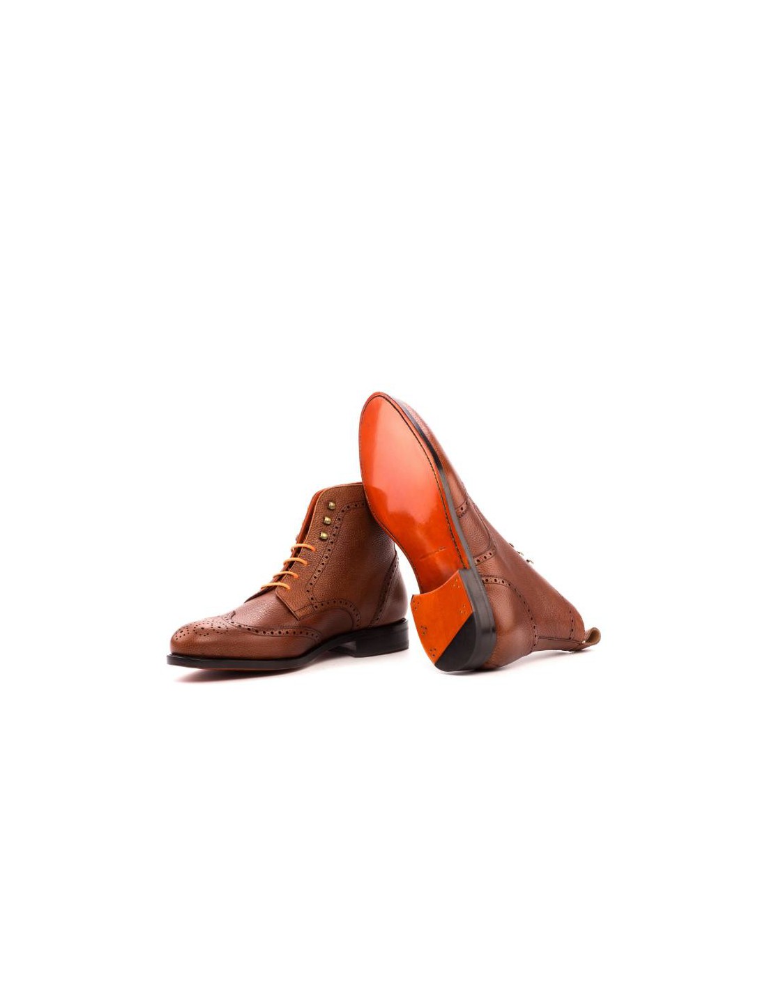 Ortiz & Reed Goodyear Welt De Piel Con Picado María Color Cuero GOMIL-CUERO