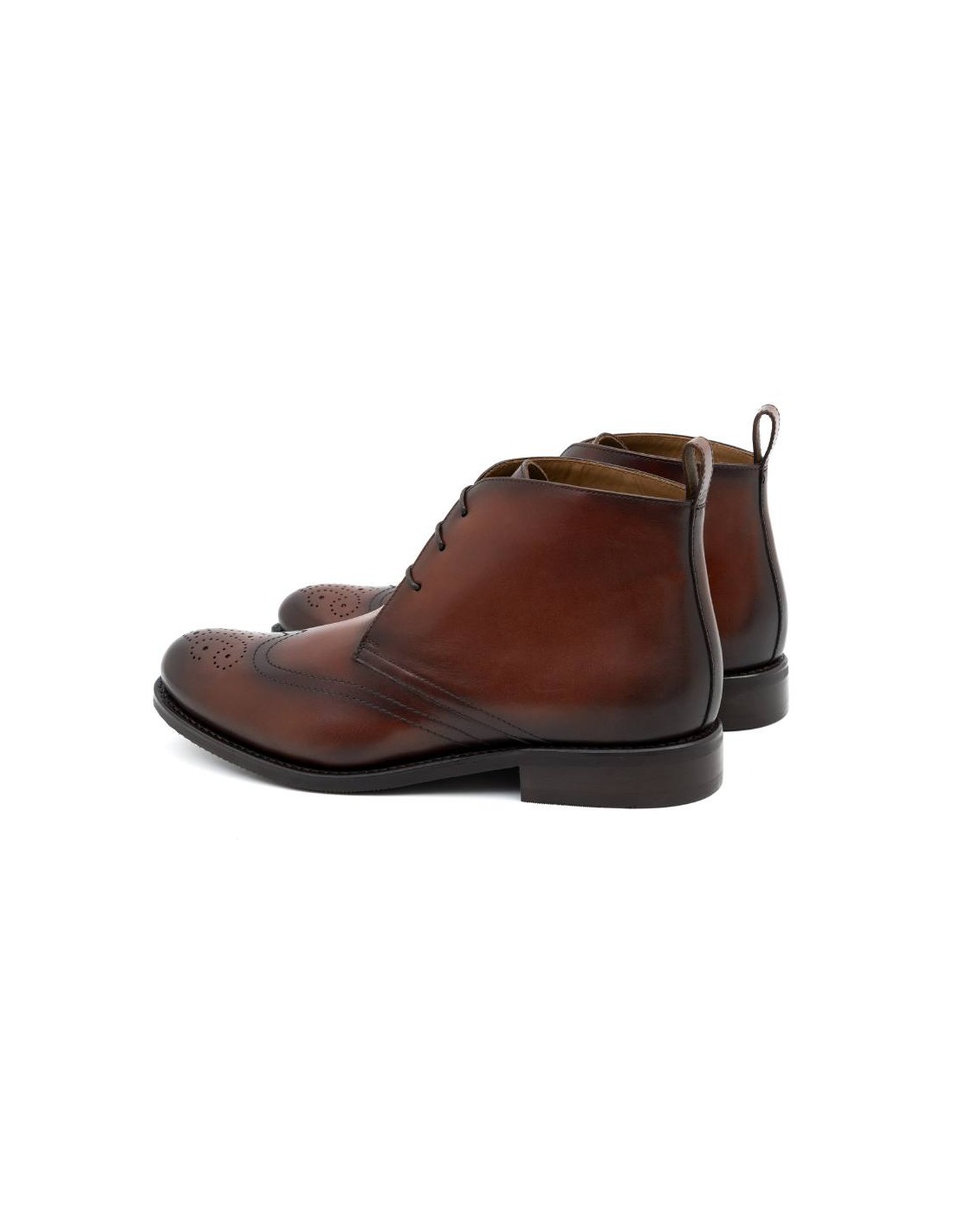 Ortiz & Reed Goodyear Welt De Piel Tintado A Mano Color Cuero GRESELI-CUERO