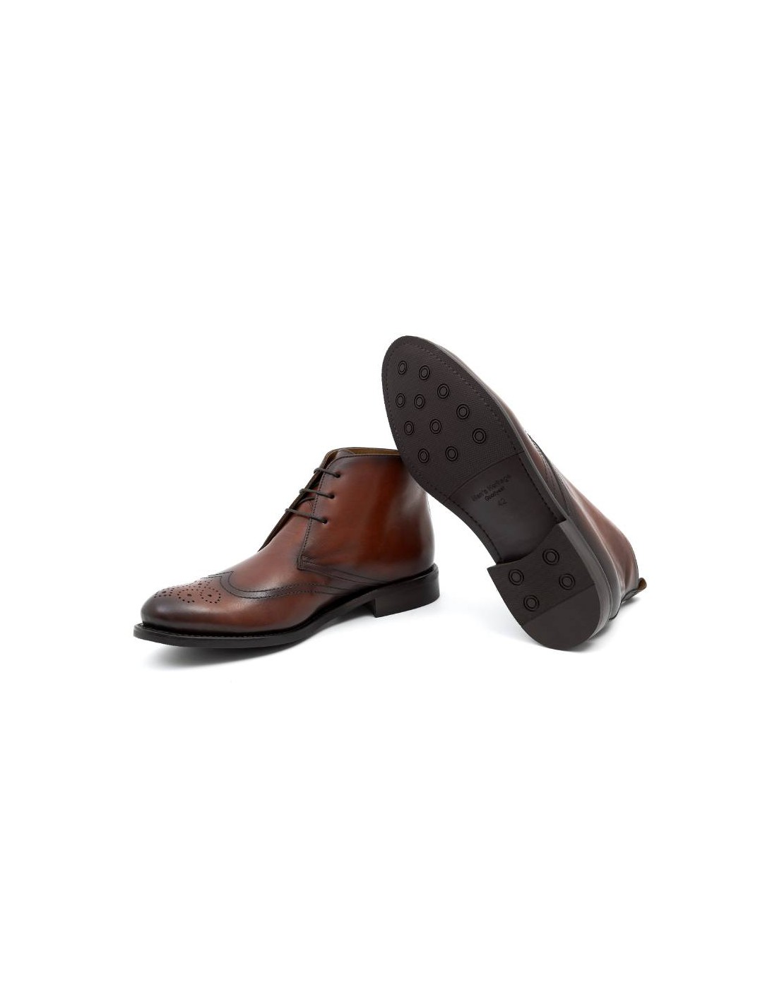 Ortiz & Reed Goodyear Welt De Piel Tintado A Mano Color Cuero GRESELI-CUERO
